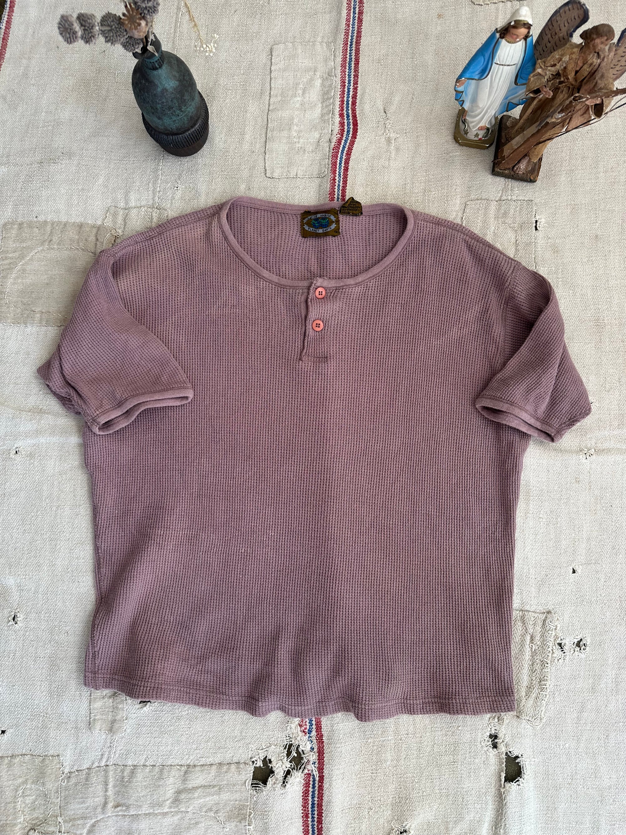1990s Short Sleeve Thermal Henley