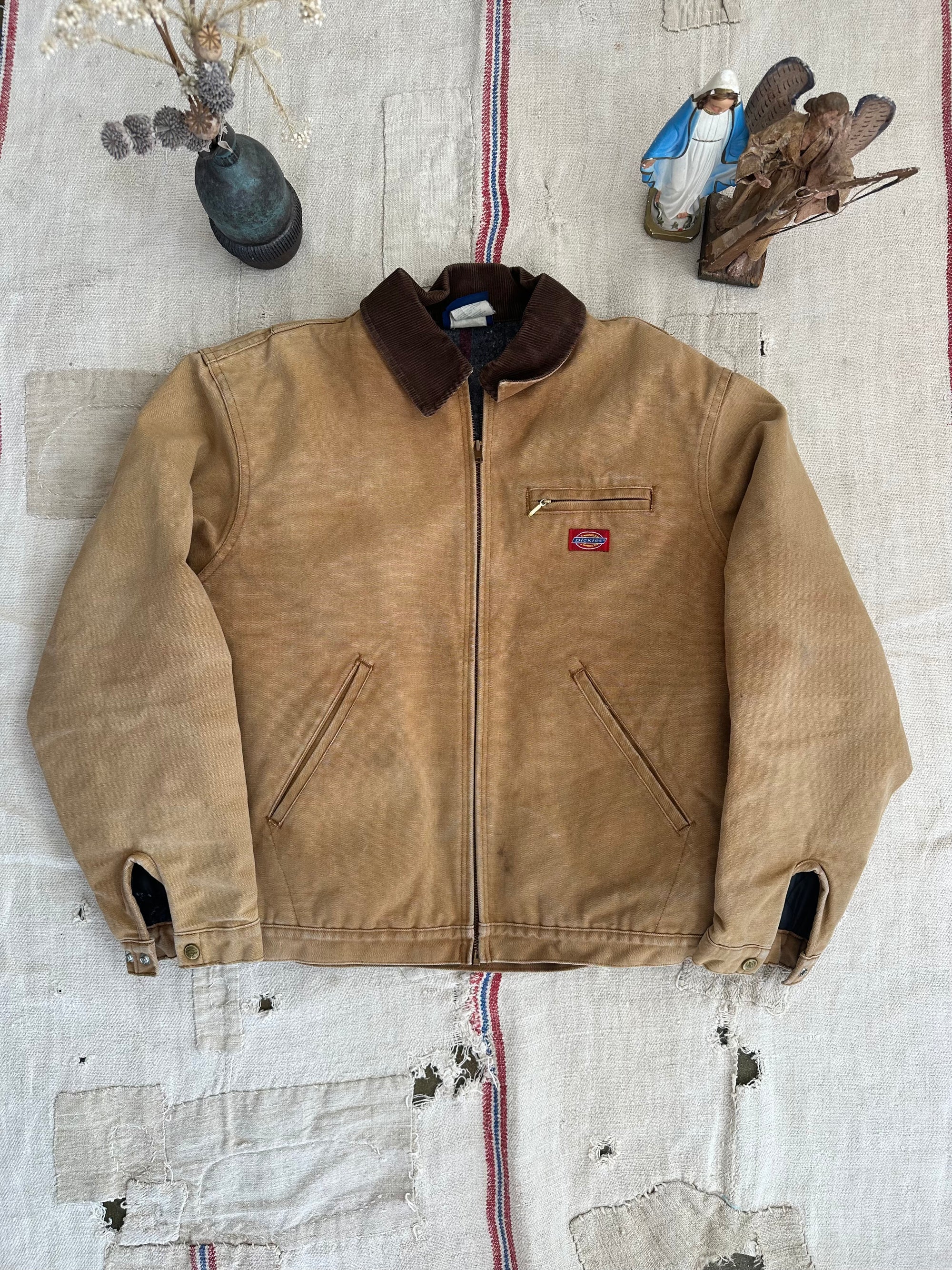 1990s Well Worn Dickies Blanket Lined Detroit Style Jacket