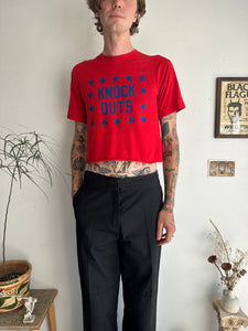 1980s Knock Outs T-Shirt (Cropped M)