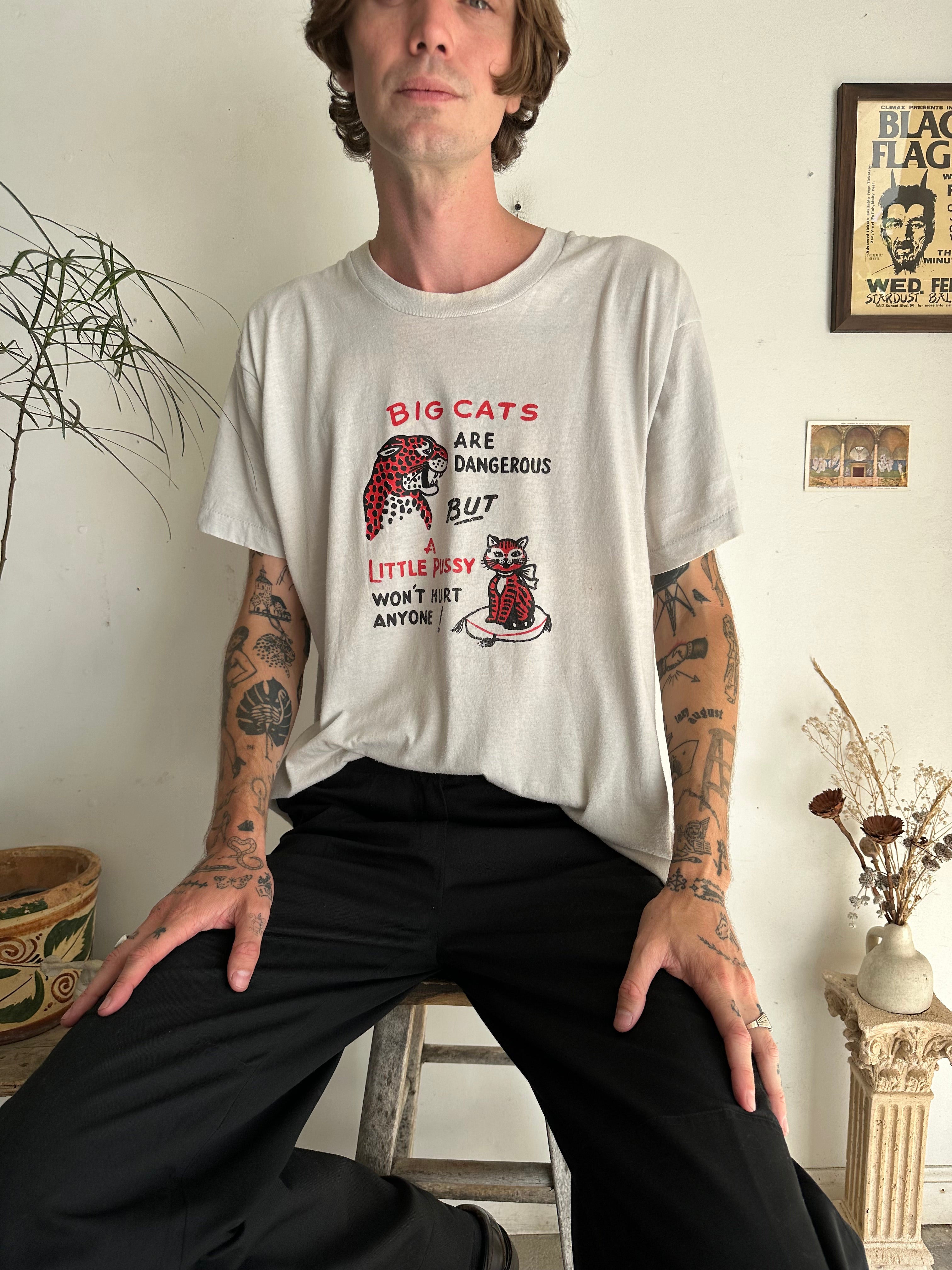 1980s Big Cats / Little Pussy T-Shirt (XL)