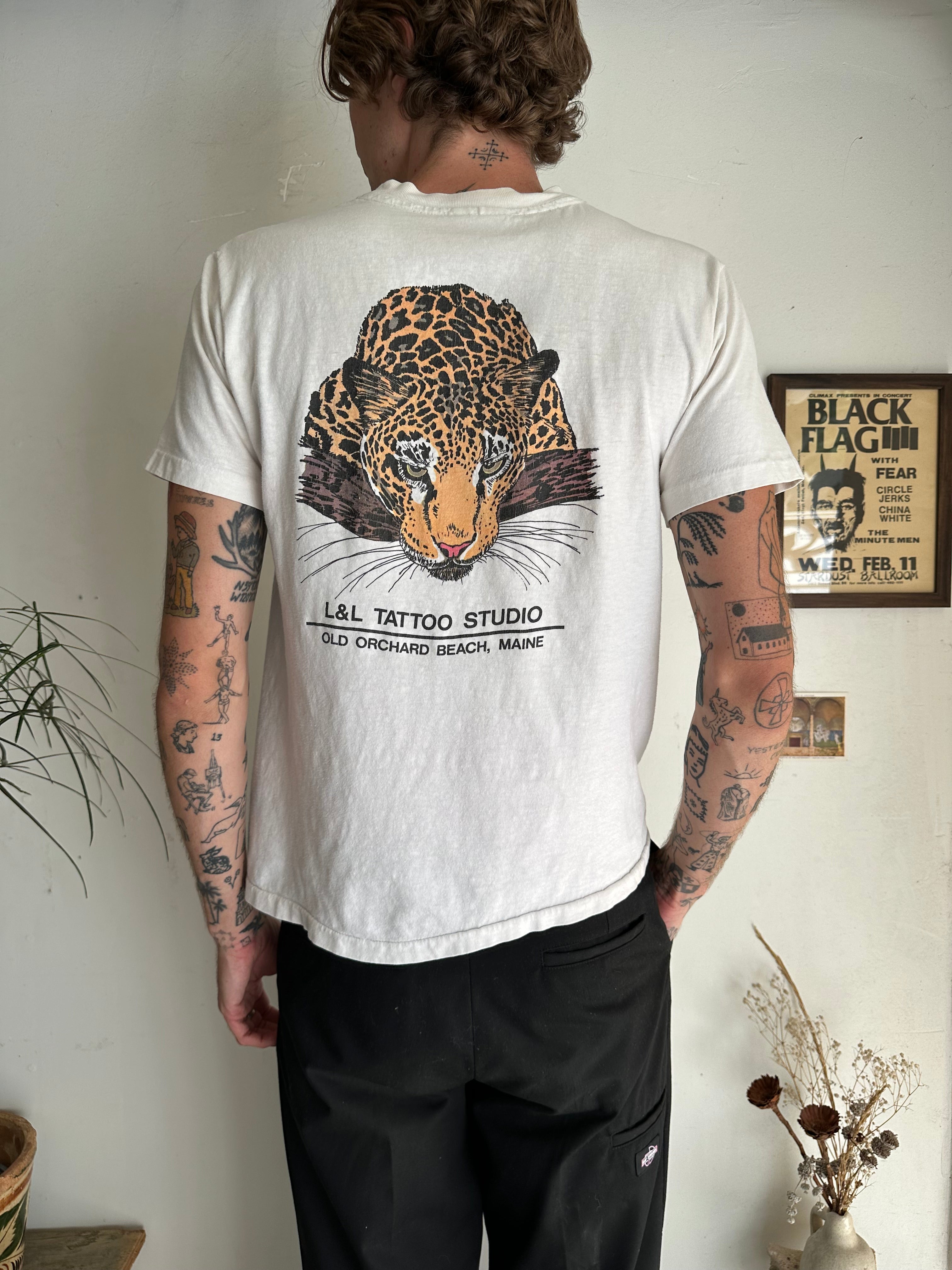 1990s L&L Tattoo Pocket Tee (M)