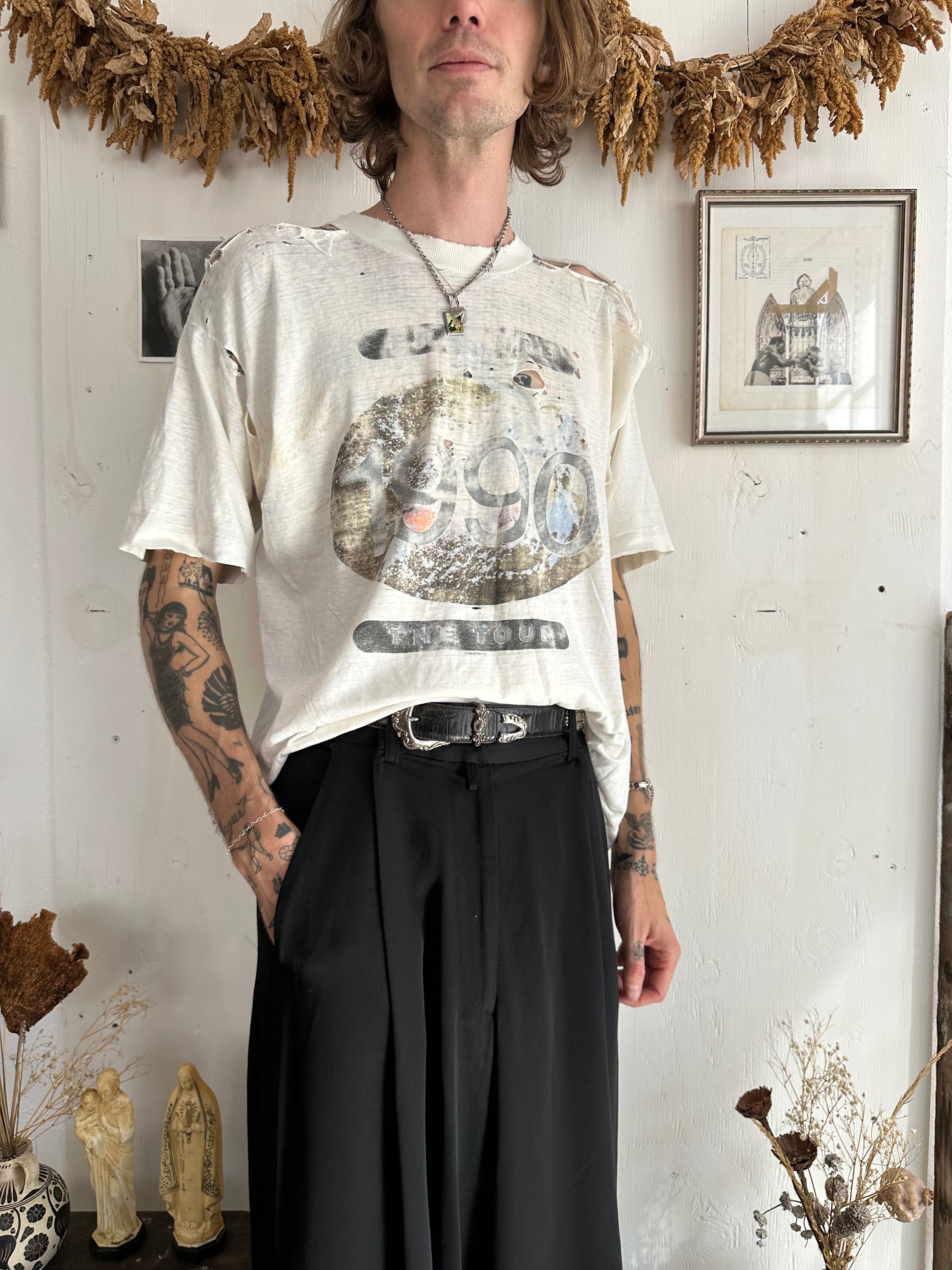 1990 Thrashed Erasure Tour T-Shirt (Boxy XL)
