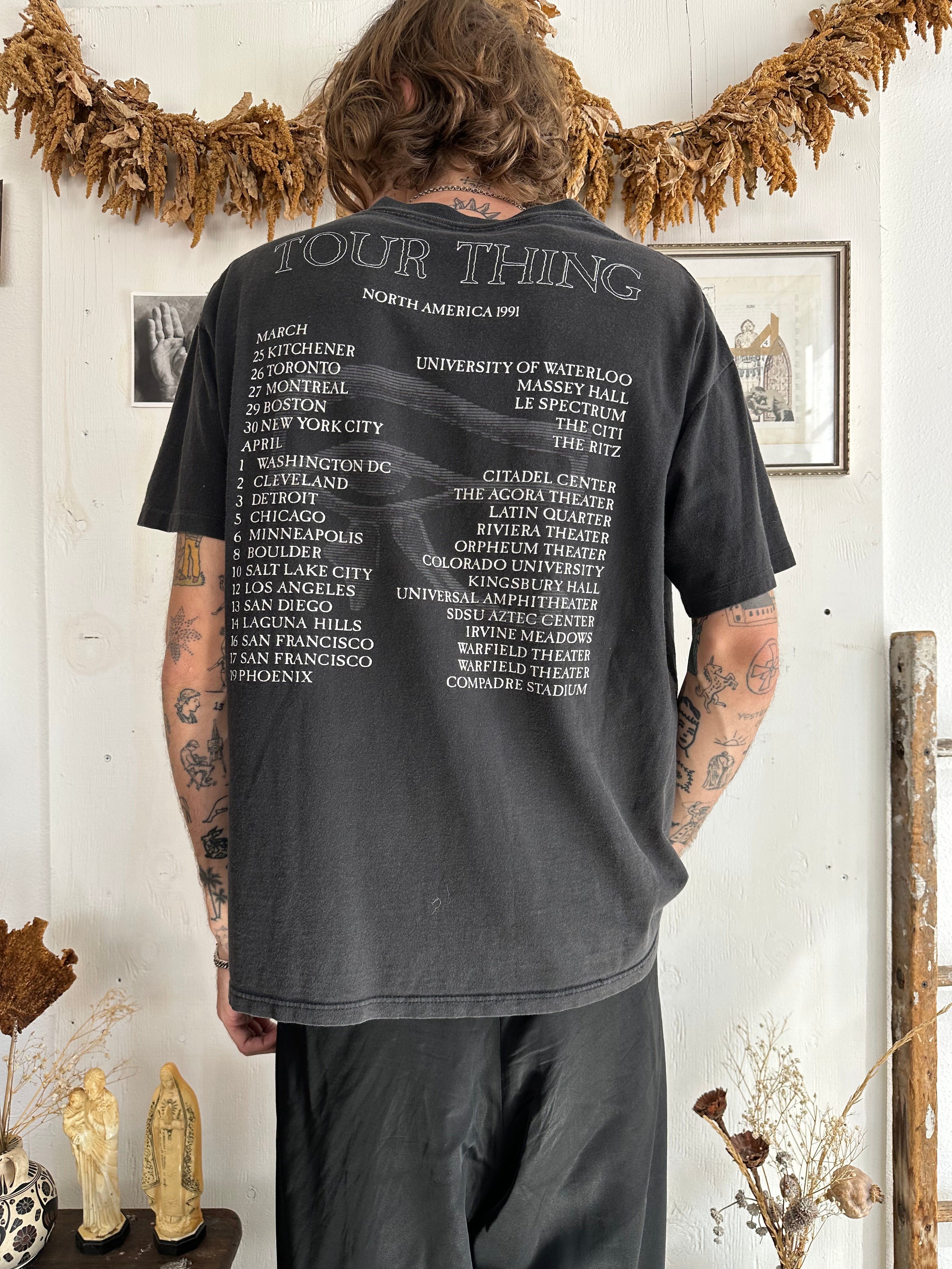 1991 Well-Worn Sisters of Mercy Tour T-Shirt (XL)