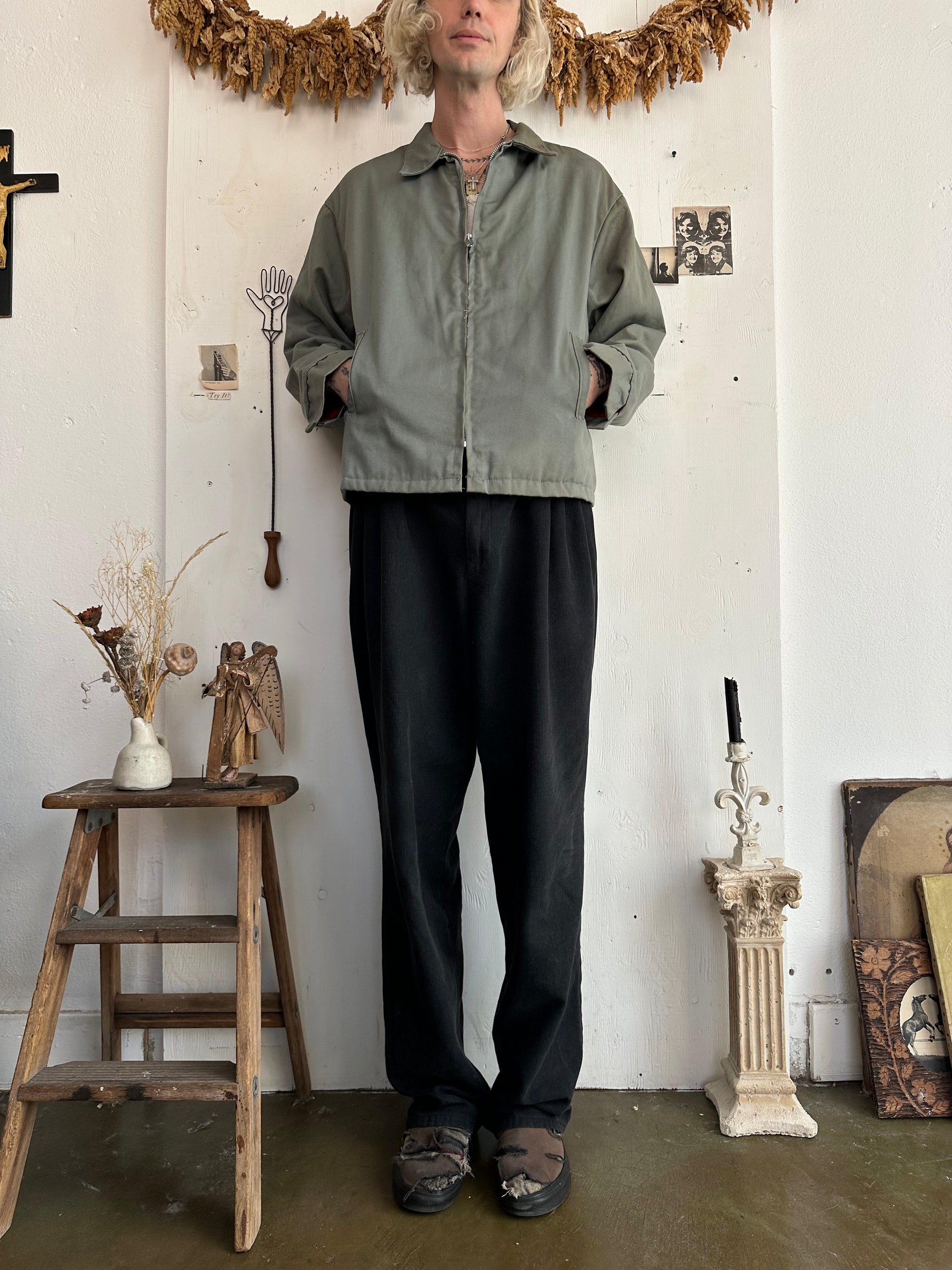 1970s Well Worn Putty Big Mac Work Jacket