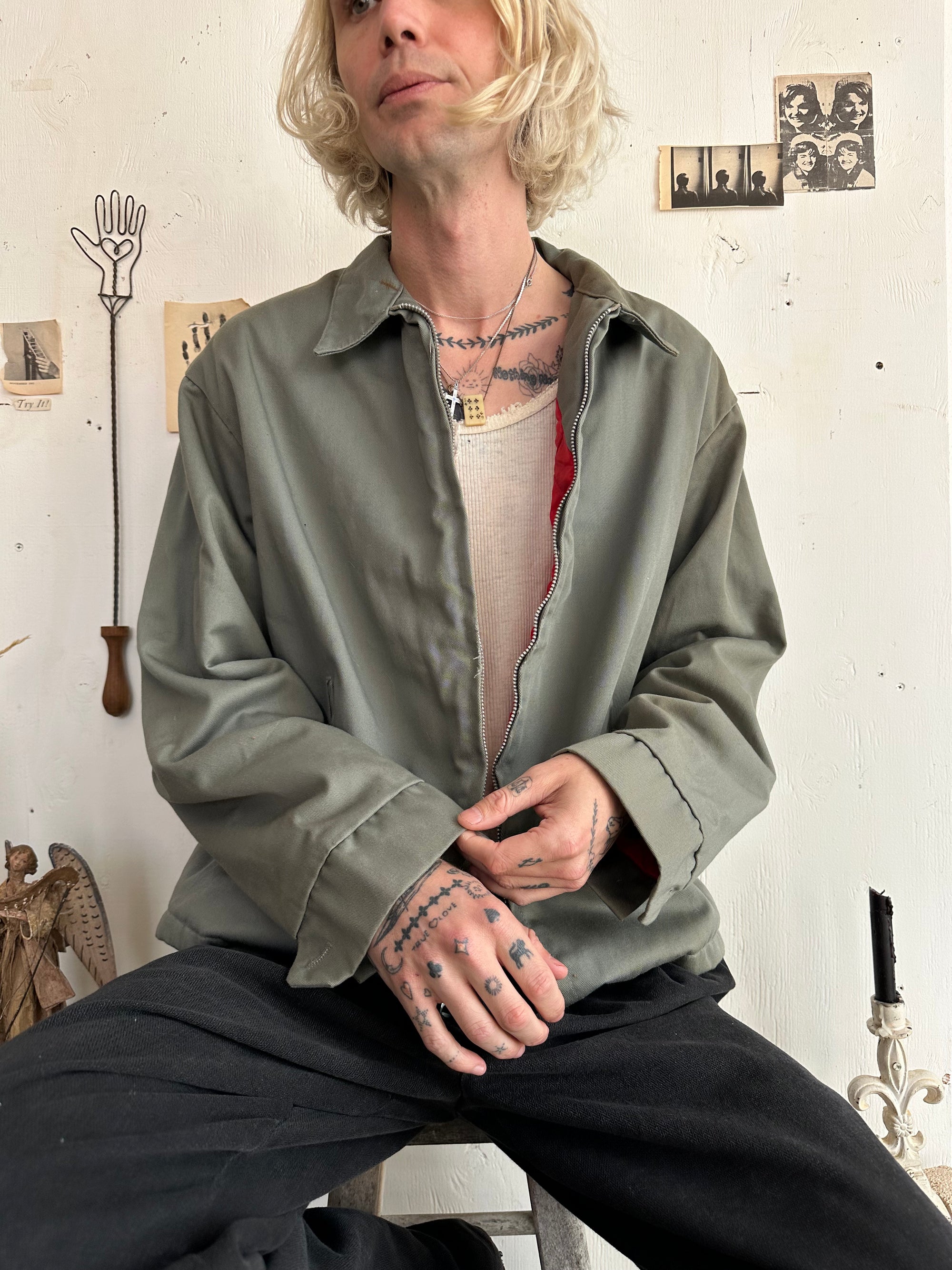 1970s Well Worn Putty Big Mac Work Jacket