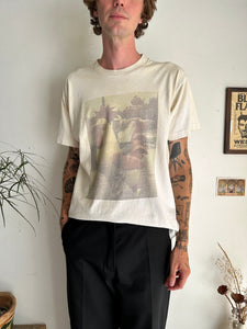1990s Faded Homemade Rooster T-Shirt (L/XL)