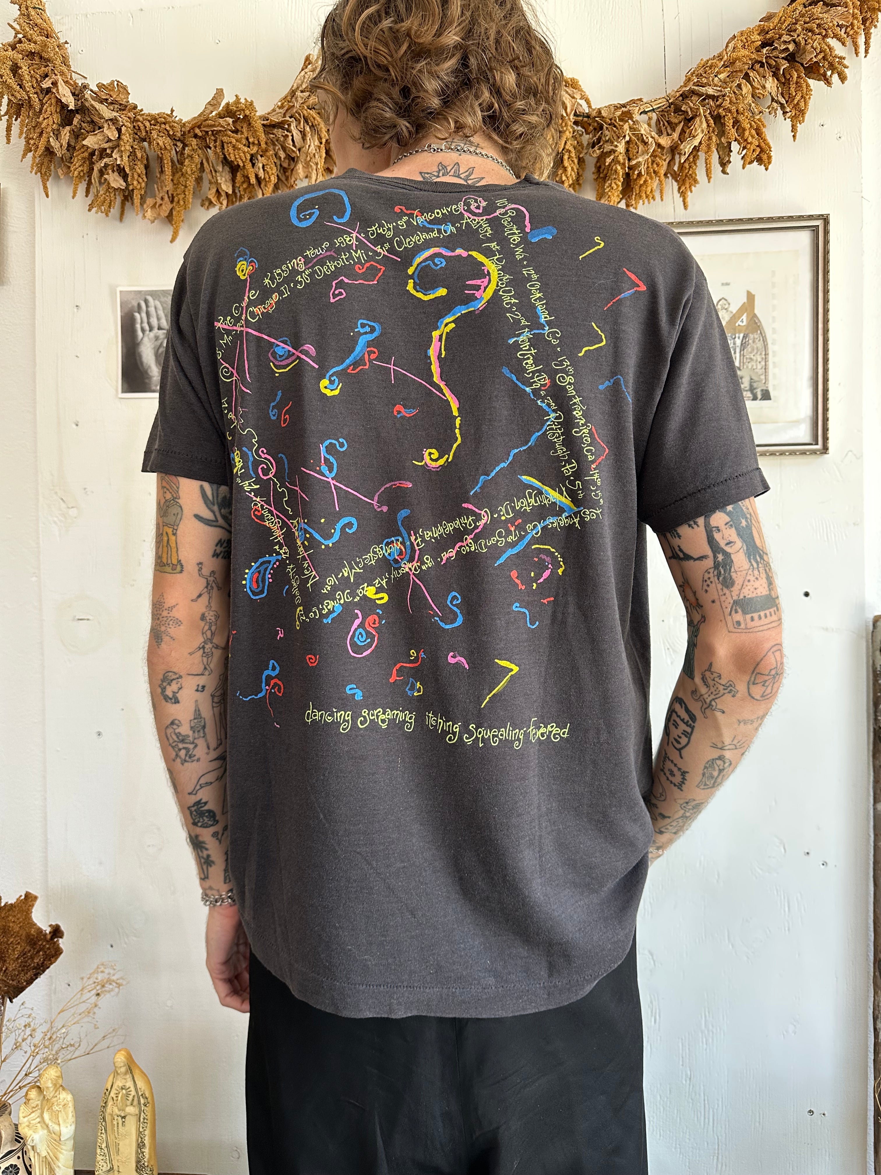 1987 The Cure Kiss Me Kiss Me Kiss Me Tour Tee (L/XL)