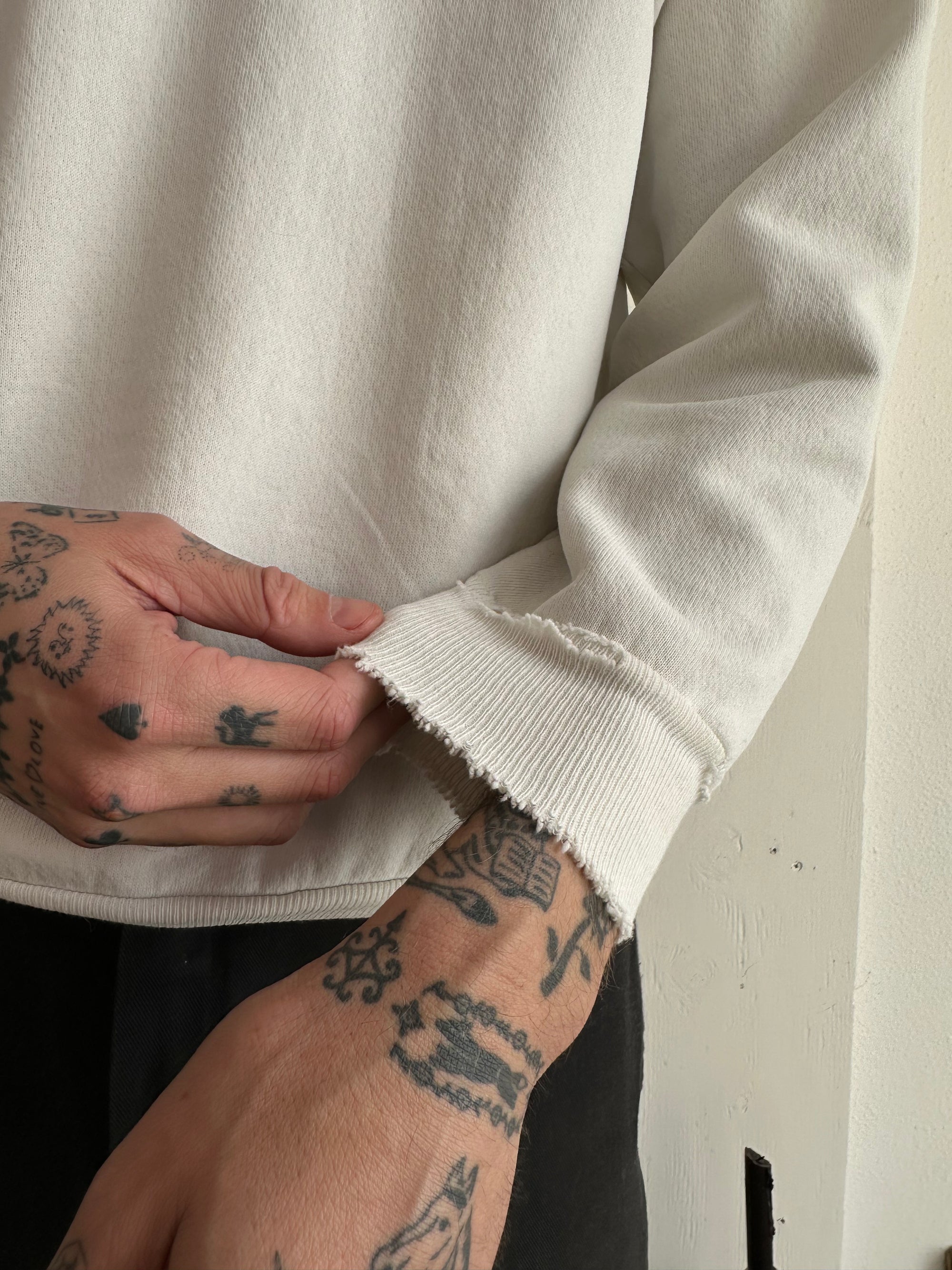1980s Well Worn White Sweatshirt