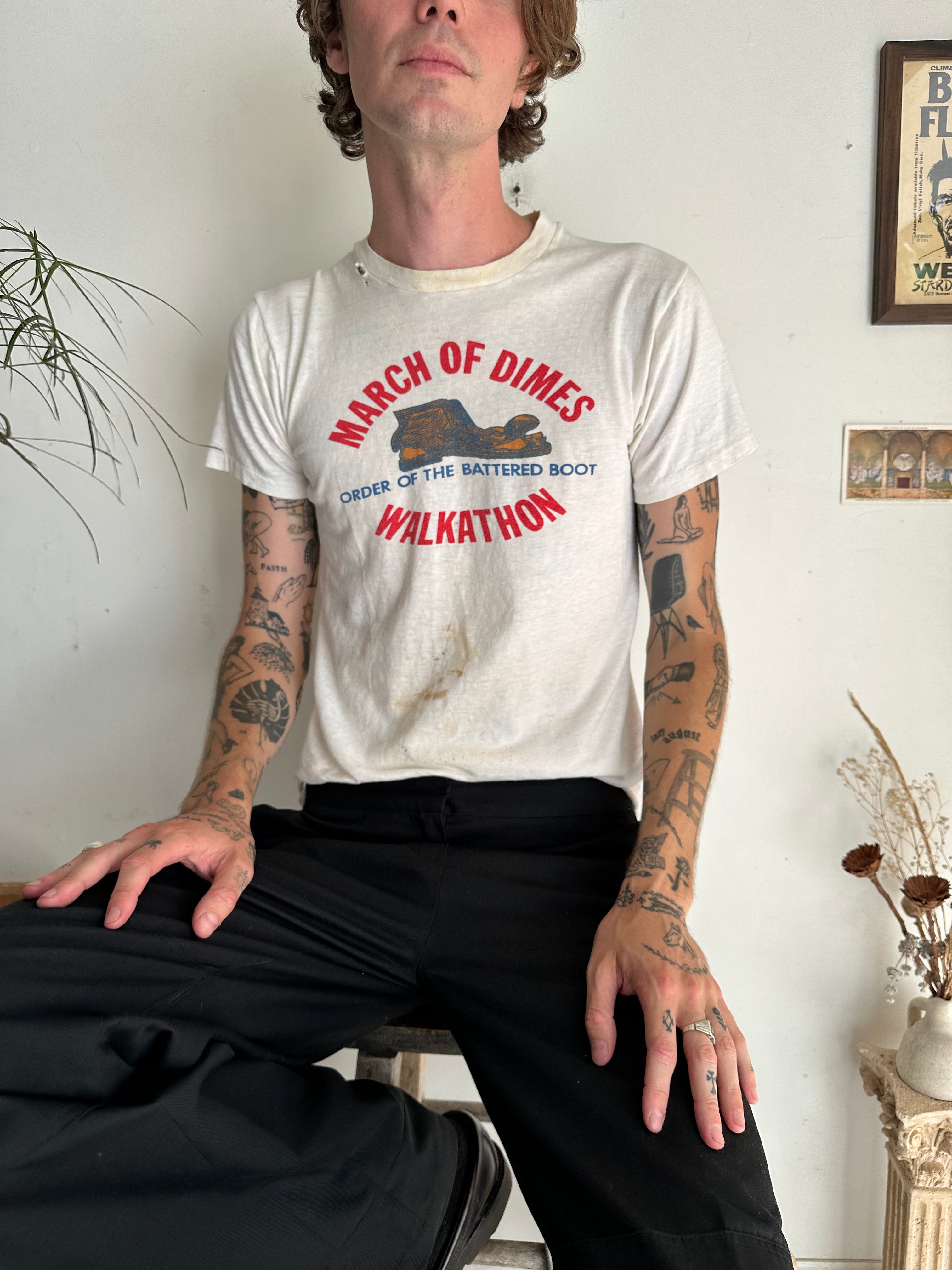 1970s March of Dimes Walkathon T-Shirt (M)