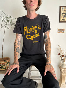 1980s Paper Thin Fleming’s Cycles T-Shirt (M/L)