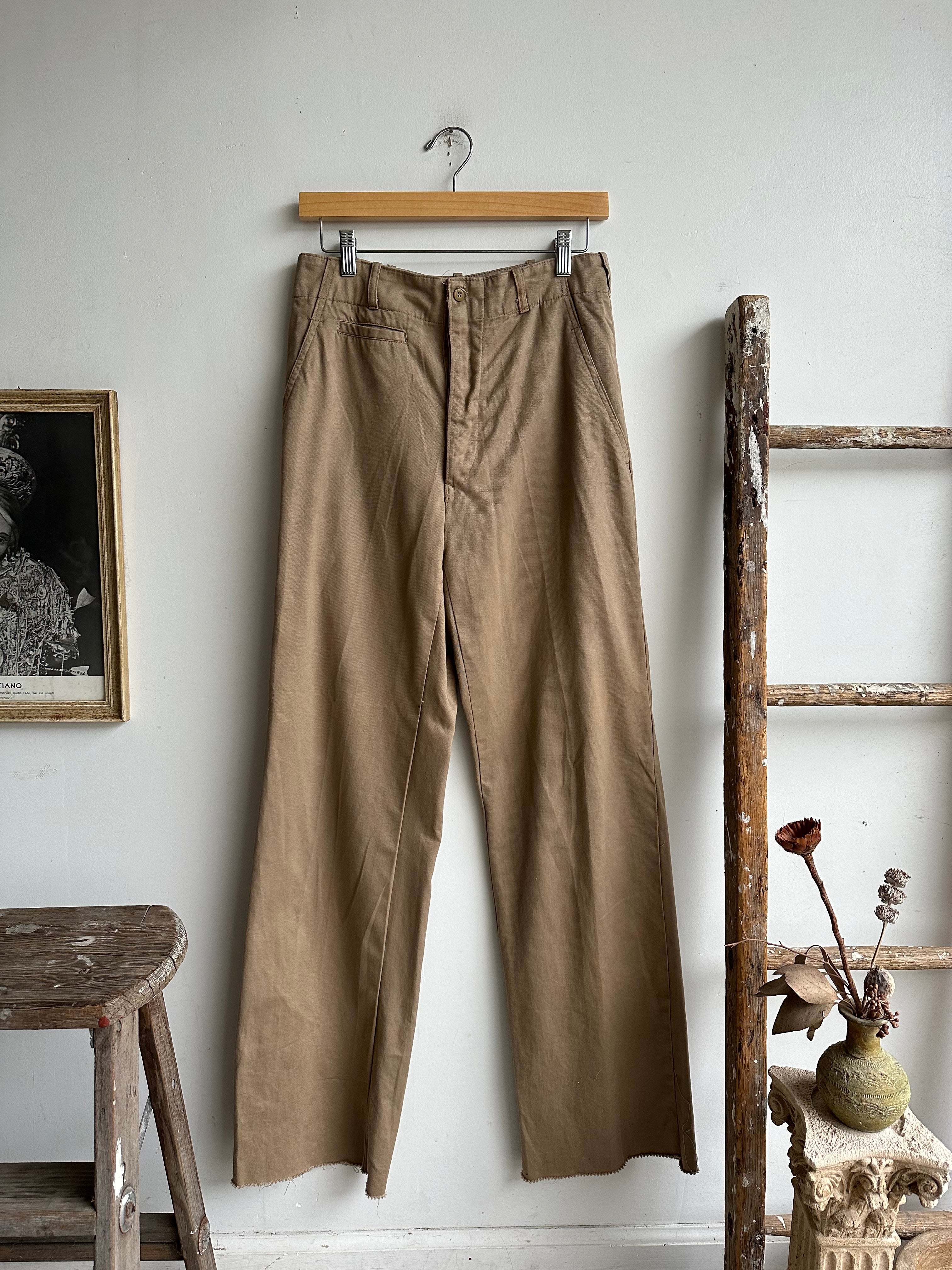 1970s Greek Flared Military Trousers (30 x 33)