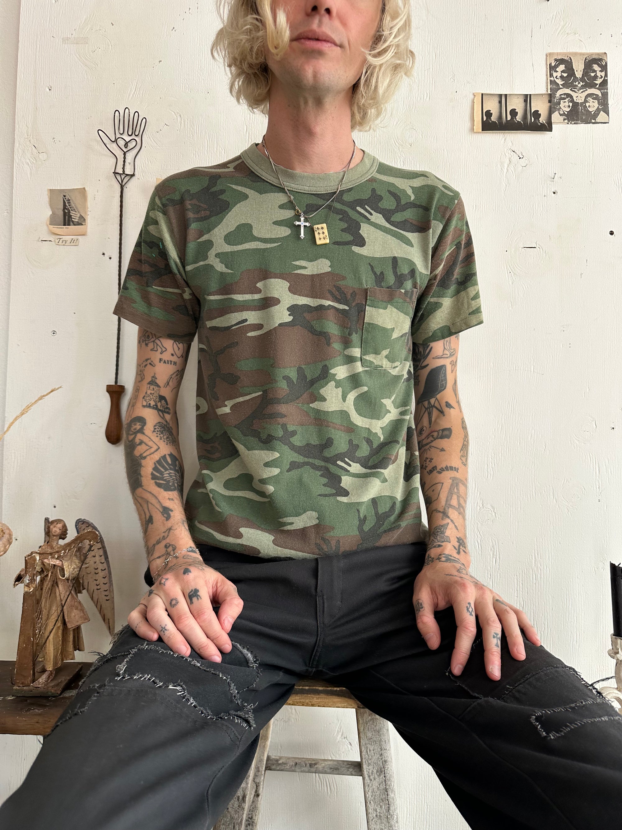 1980s British Camo Pocket Tee