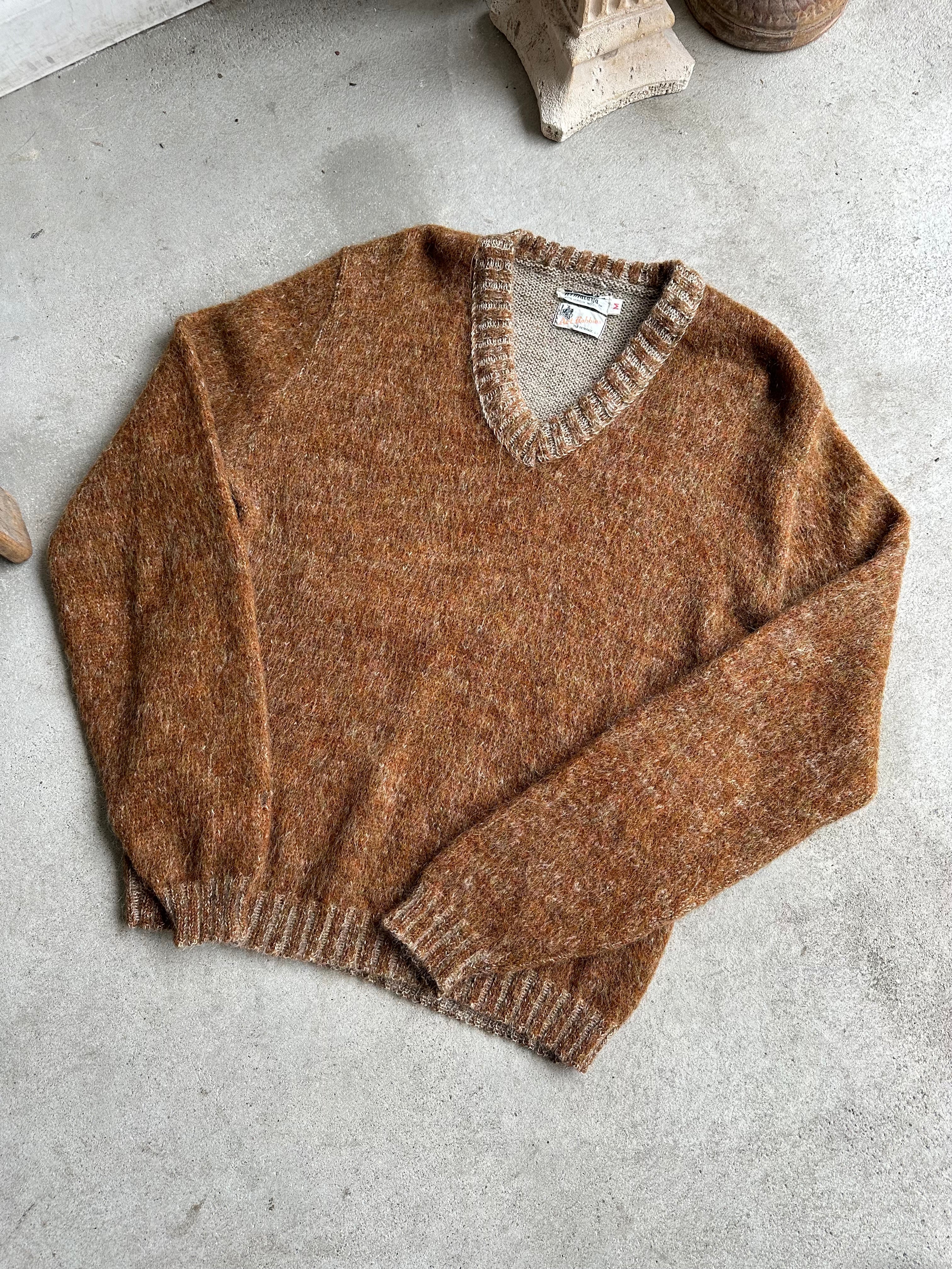 1960s Shaggy V-Neck Knit (M/L)