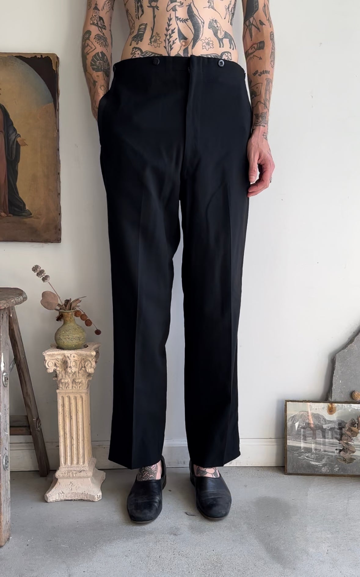 1980s Tuxedo Trousers (32 x 30)