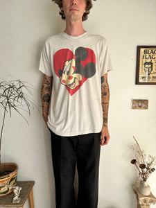 1990s Mickey Mouse Love T-Shirt (XL)
