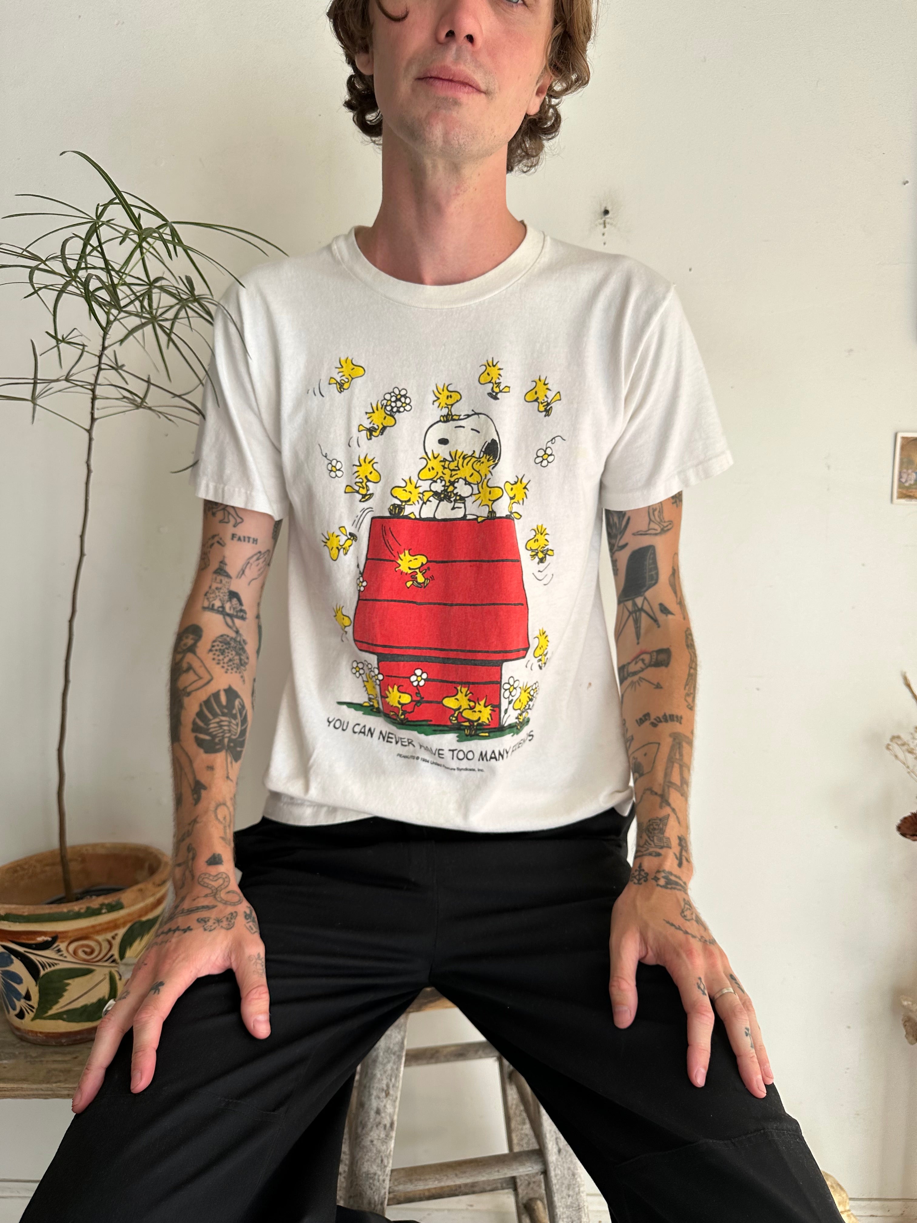1990s Snoopy and Woodstock T-Shirt (M)