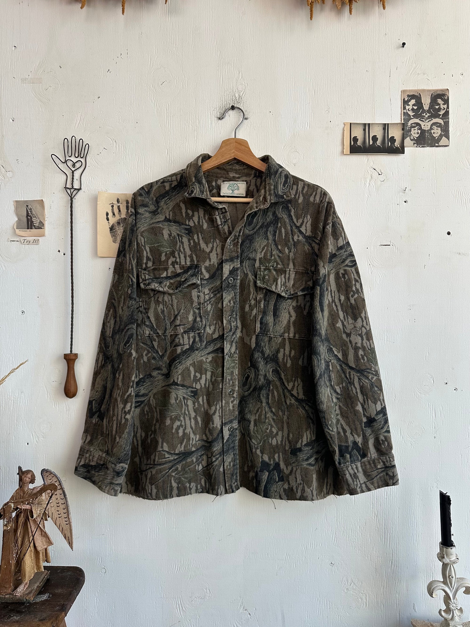 1990s Brushed Cotton Real Tree Camo Shirt