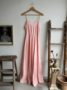 1960s Thrashed Pink Nylon Dress (XS)