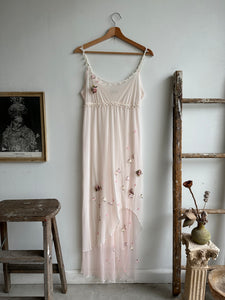 1990s Sheer Floral Claire Pettibon Slip (S/M)