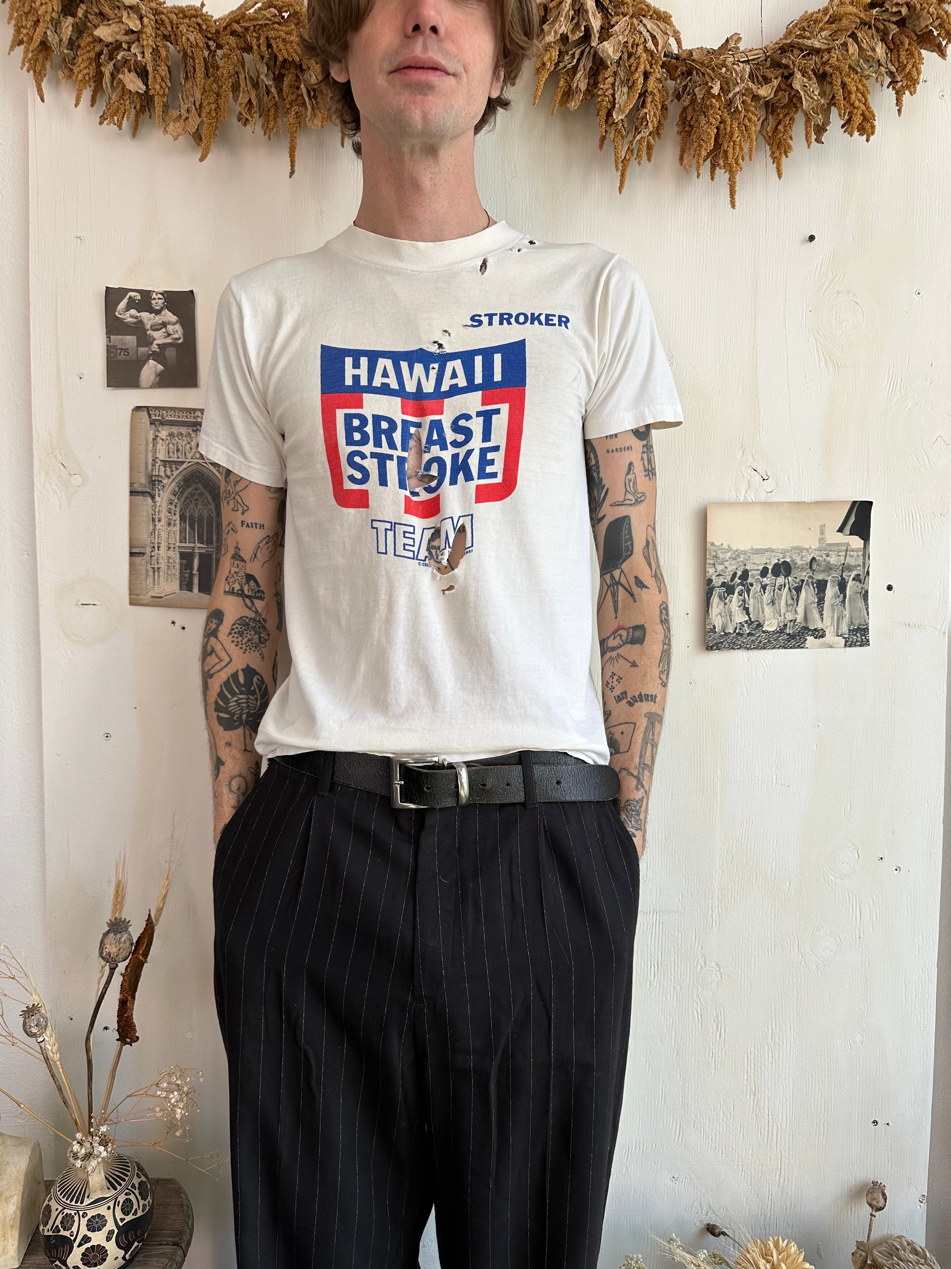 1972 Thrashed Breast Stroker T-Shirt (S/M)