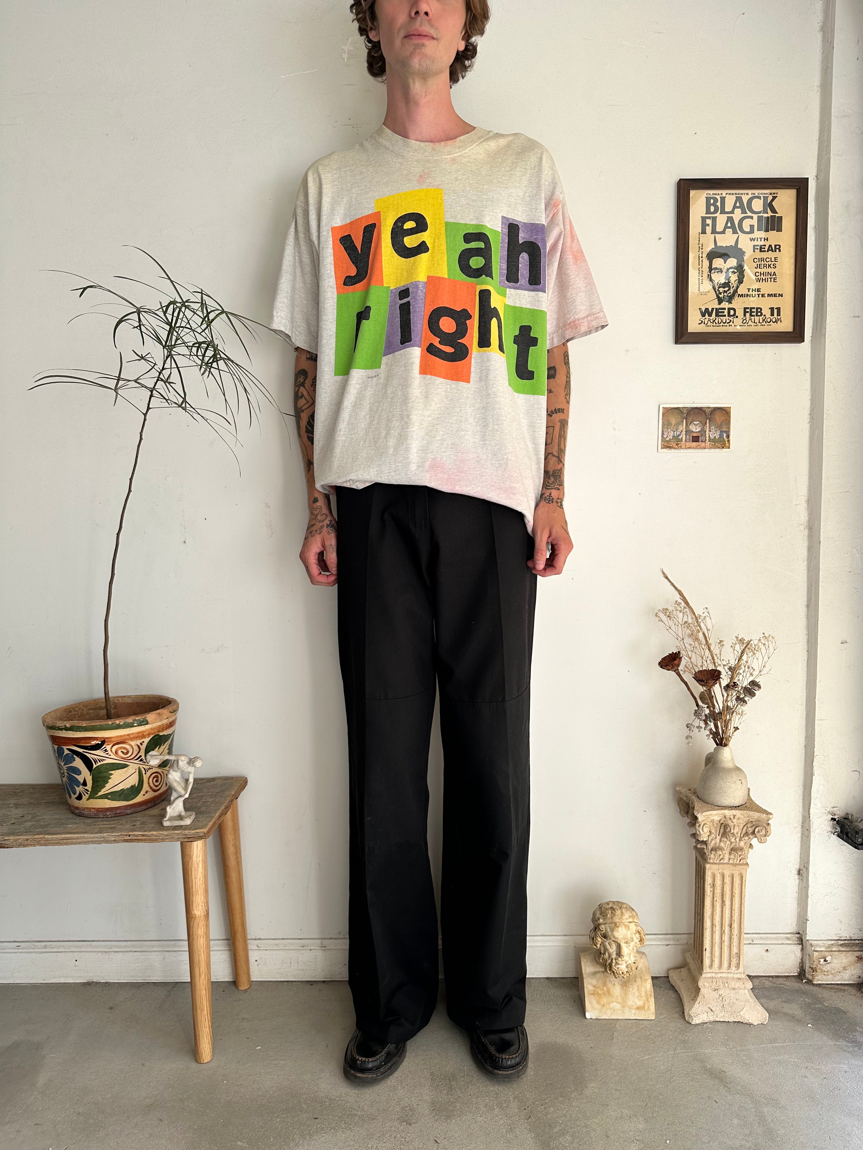 1990s Discolored Yeah Right T-Shirt (XXL)