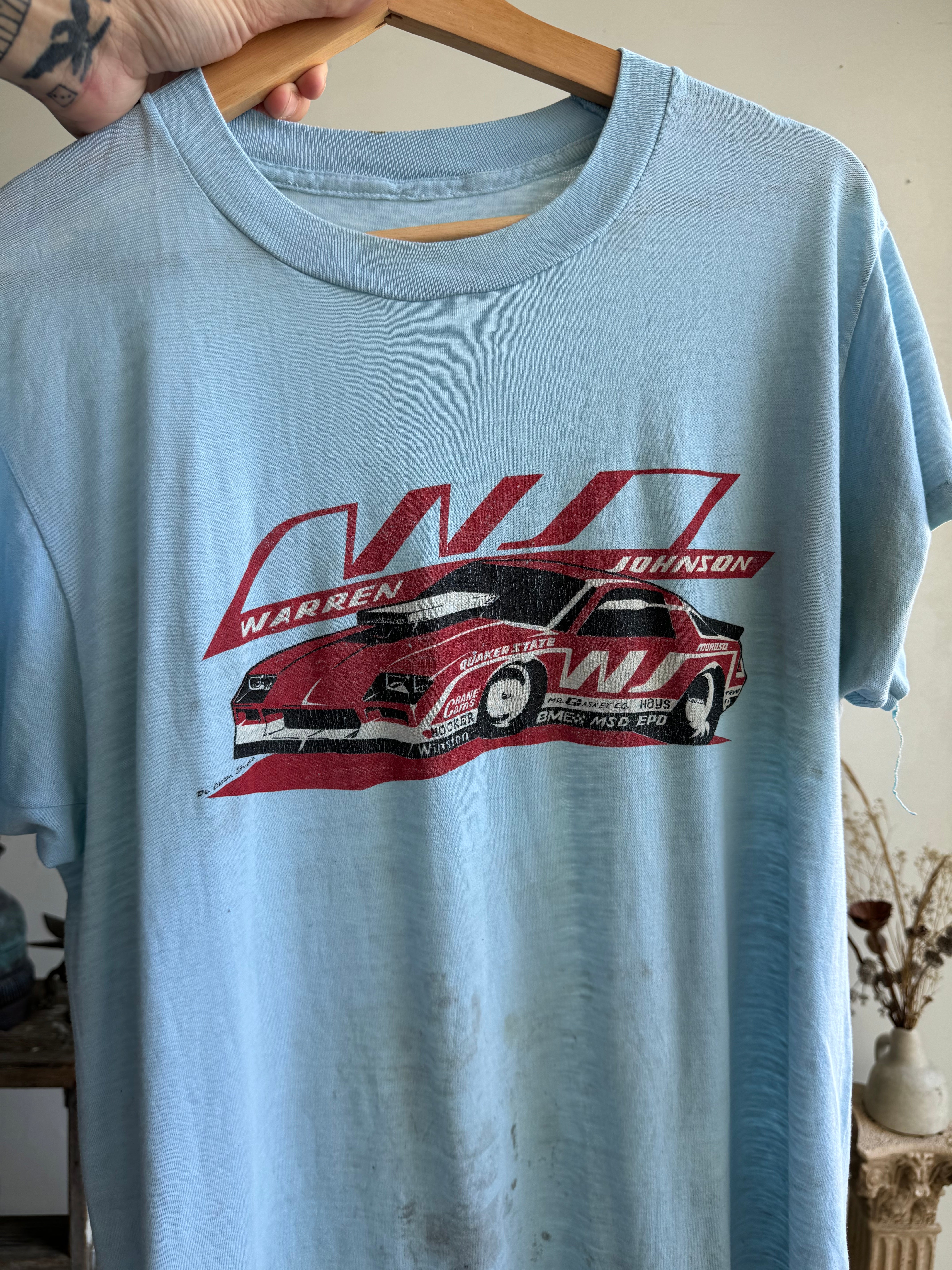 1980s Warren Johnson NASCAR Tee (L/XL)