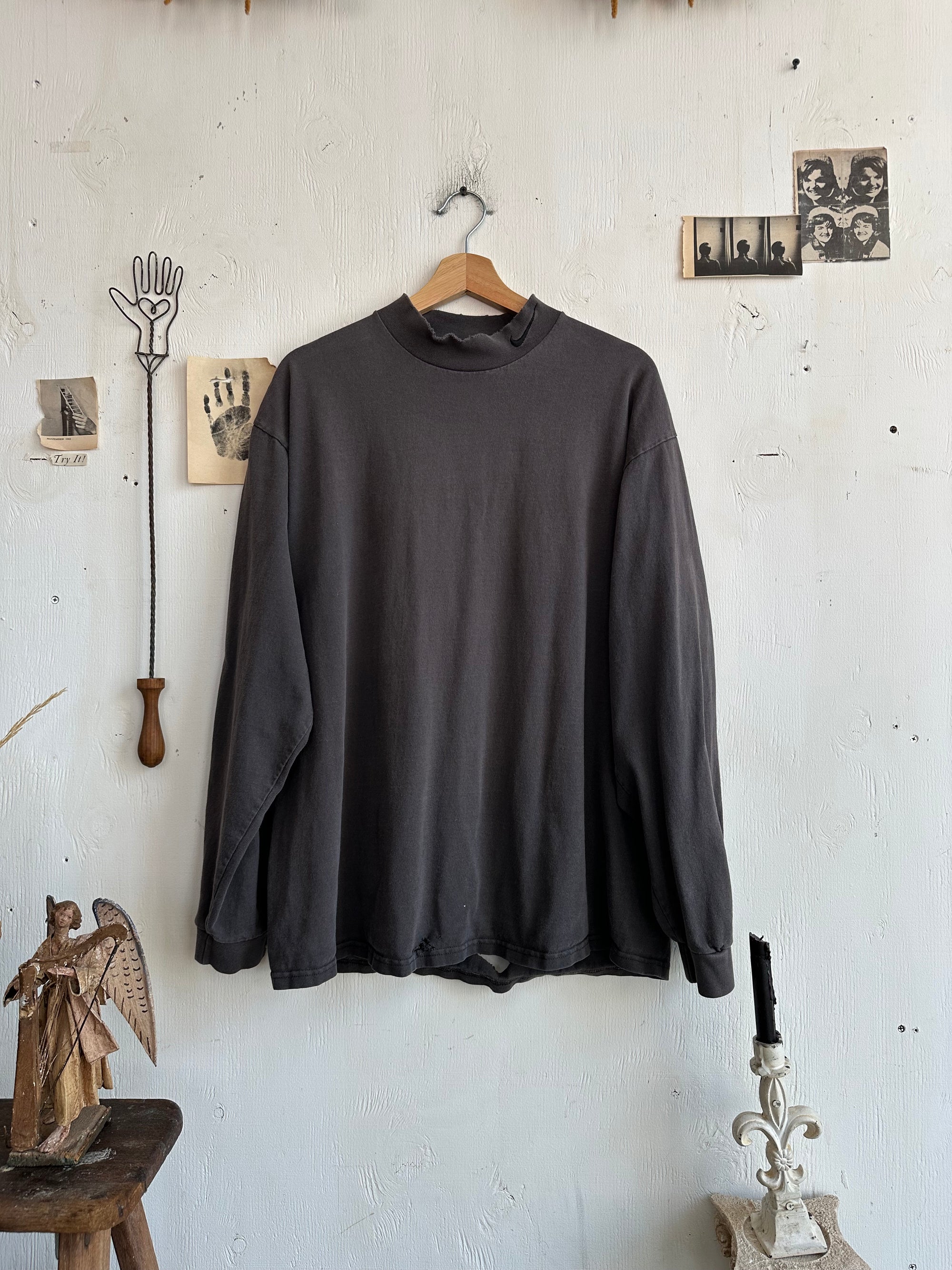 1990s Made in the USA Faded Nike Mock-Neck