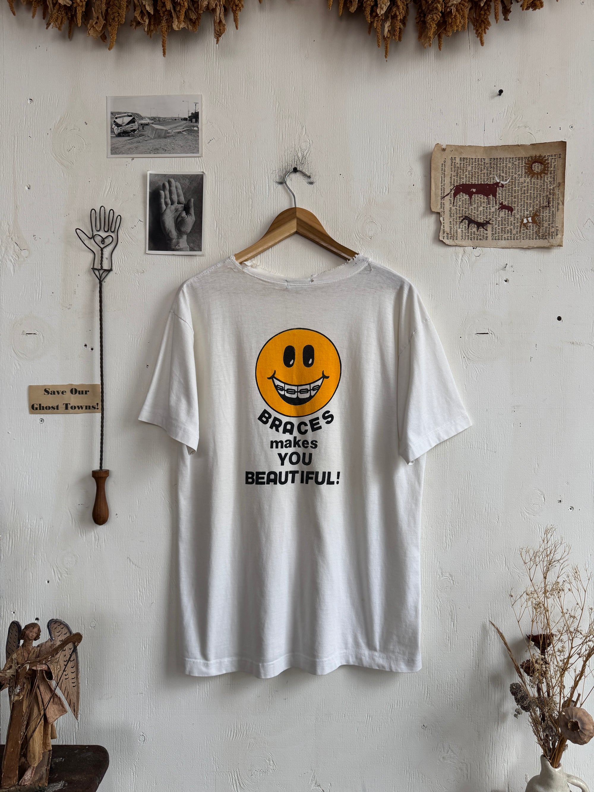 1990s Well Worn Braces Tee
