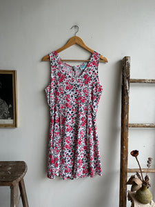 1990s Pink Flower Romper (L)