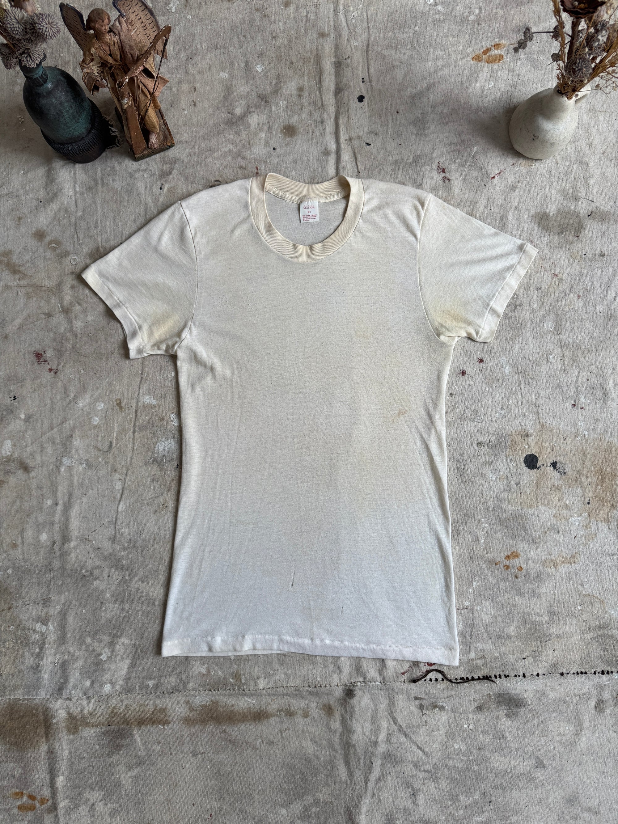 1970s Paper Thin White Blank