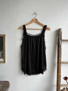 1990s Lacey Tie Side Tank Top (L)