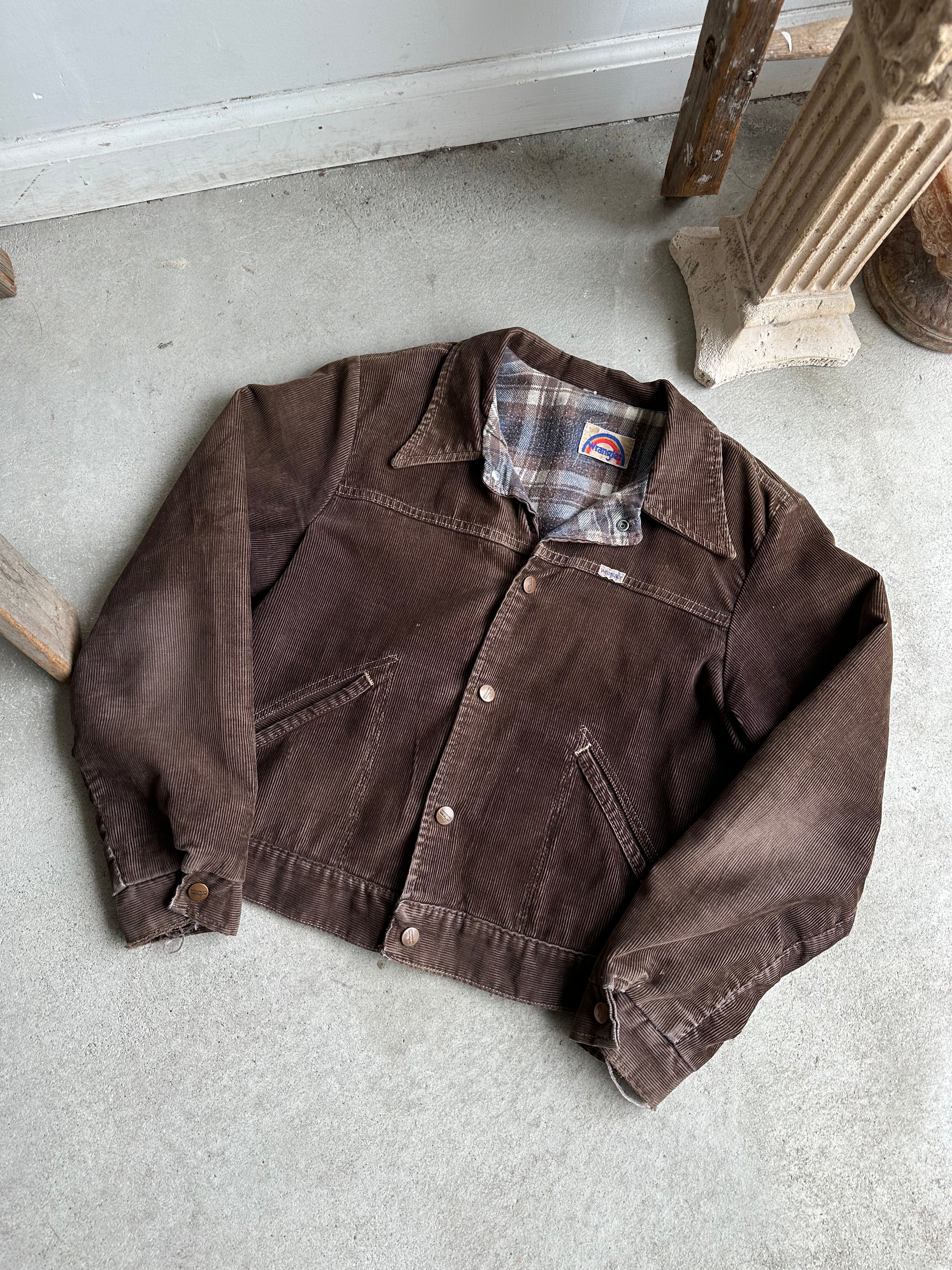 1970s Flannel-Lined Corduroy Jacket (Boxy S)