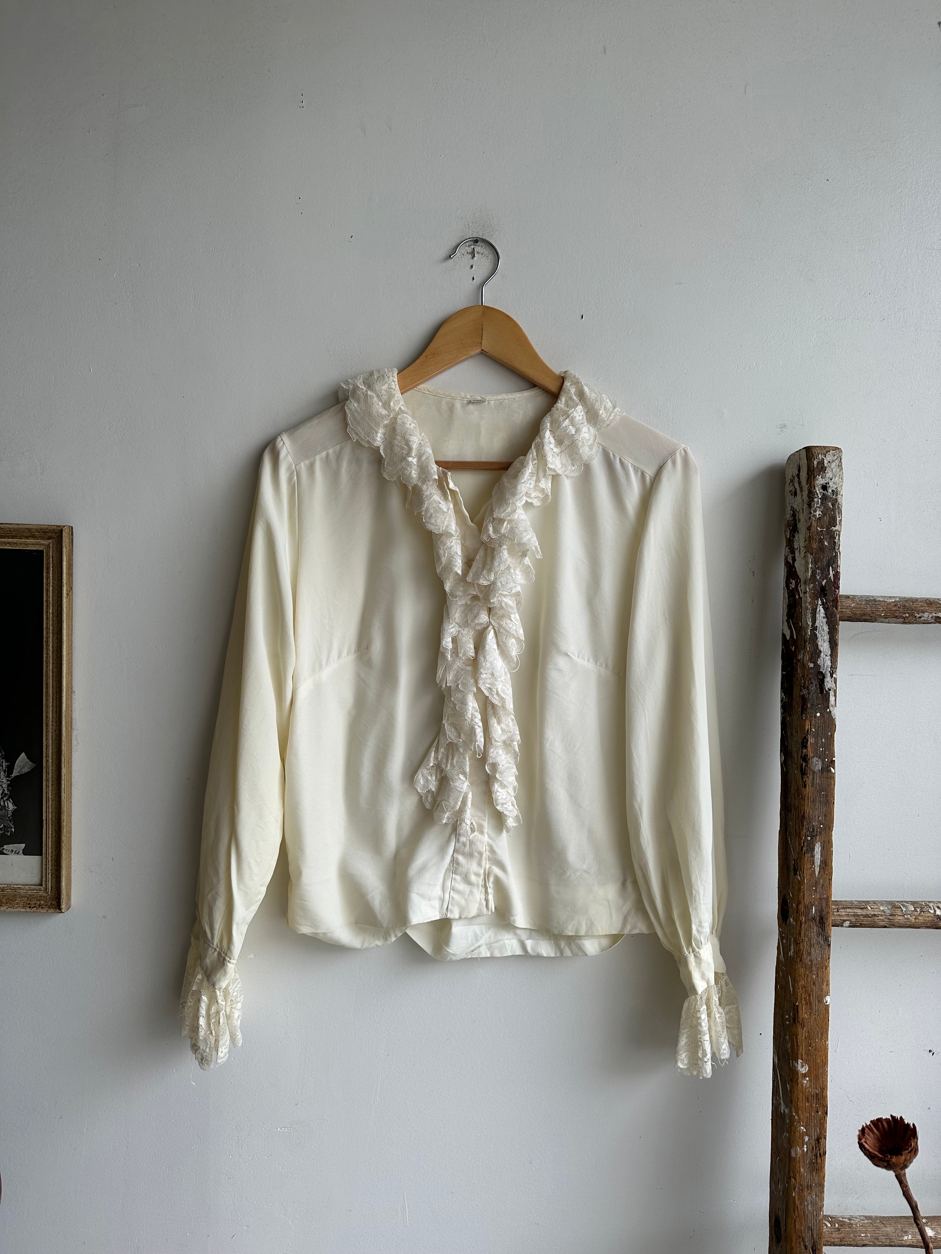 1970s Edwardian Style Shirt (S)