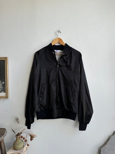 1980s Black Bomber Jacket (M/L)