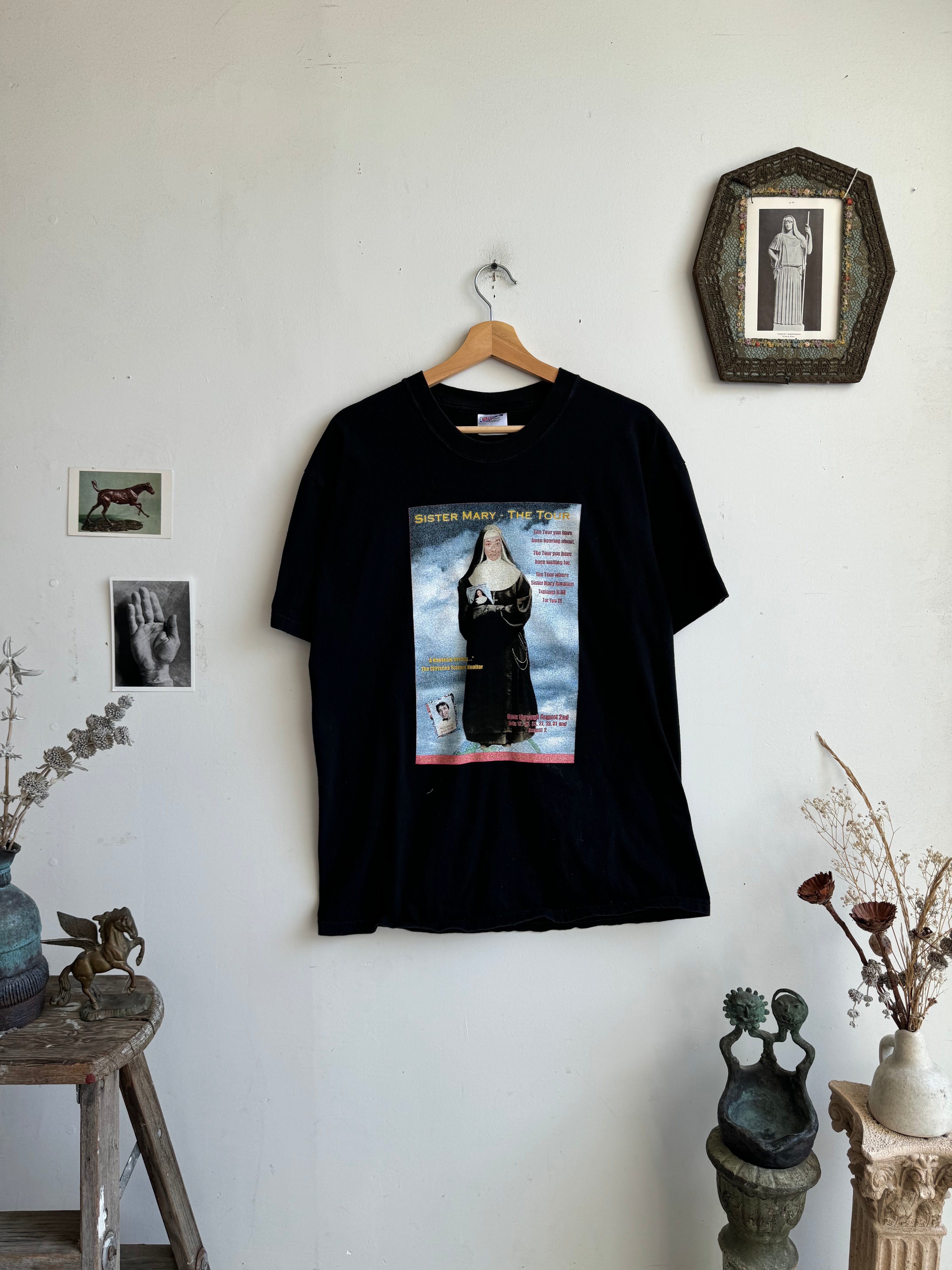 1990s/2000s Faded Sister Mary T-Shirt (L/XL)
