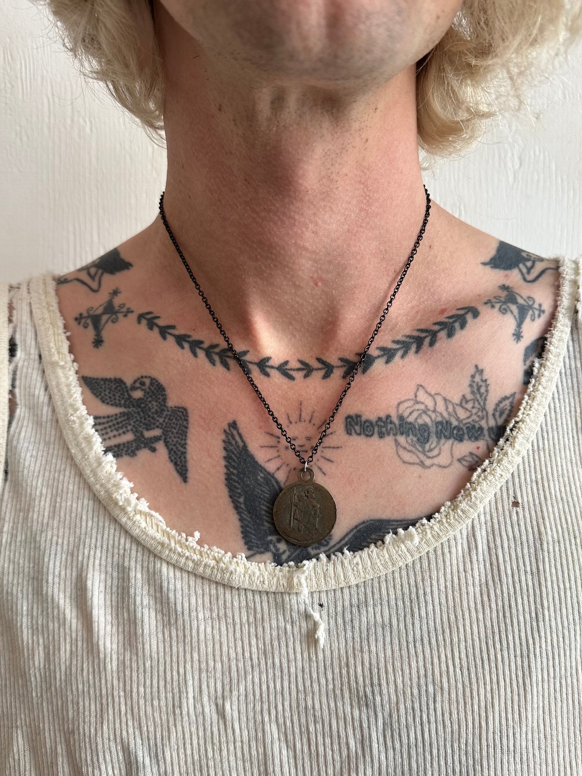 Vintage San Miguel Mission Pendant Necklace