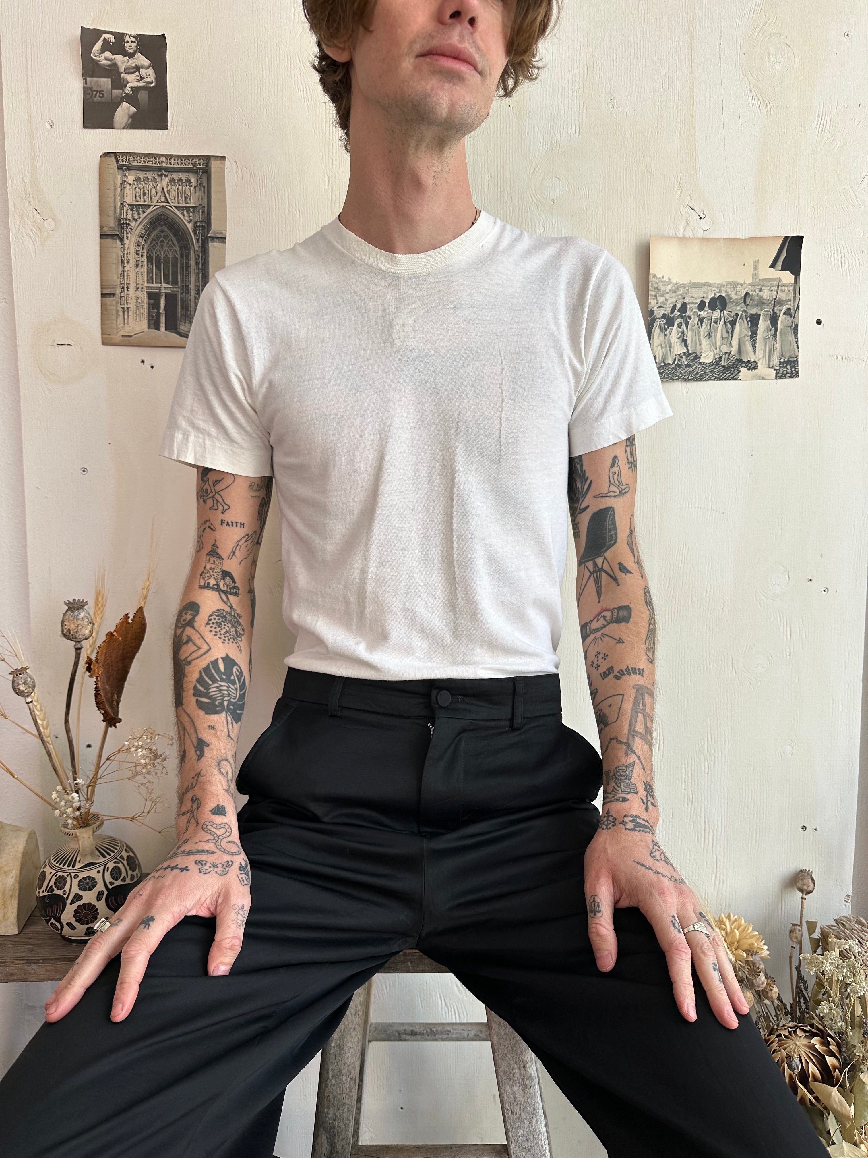 1970s White T-Shirt (M)