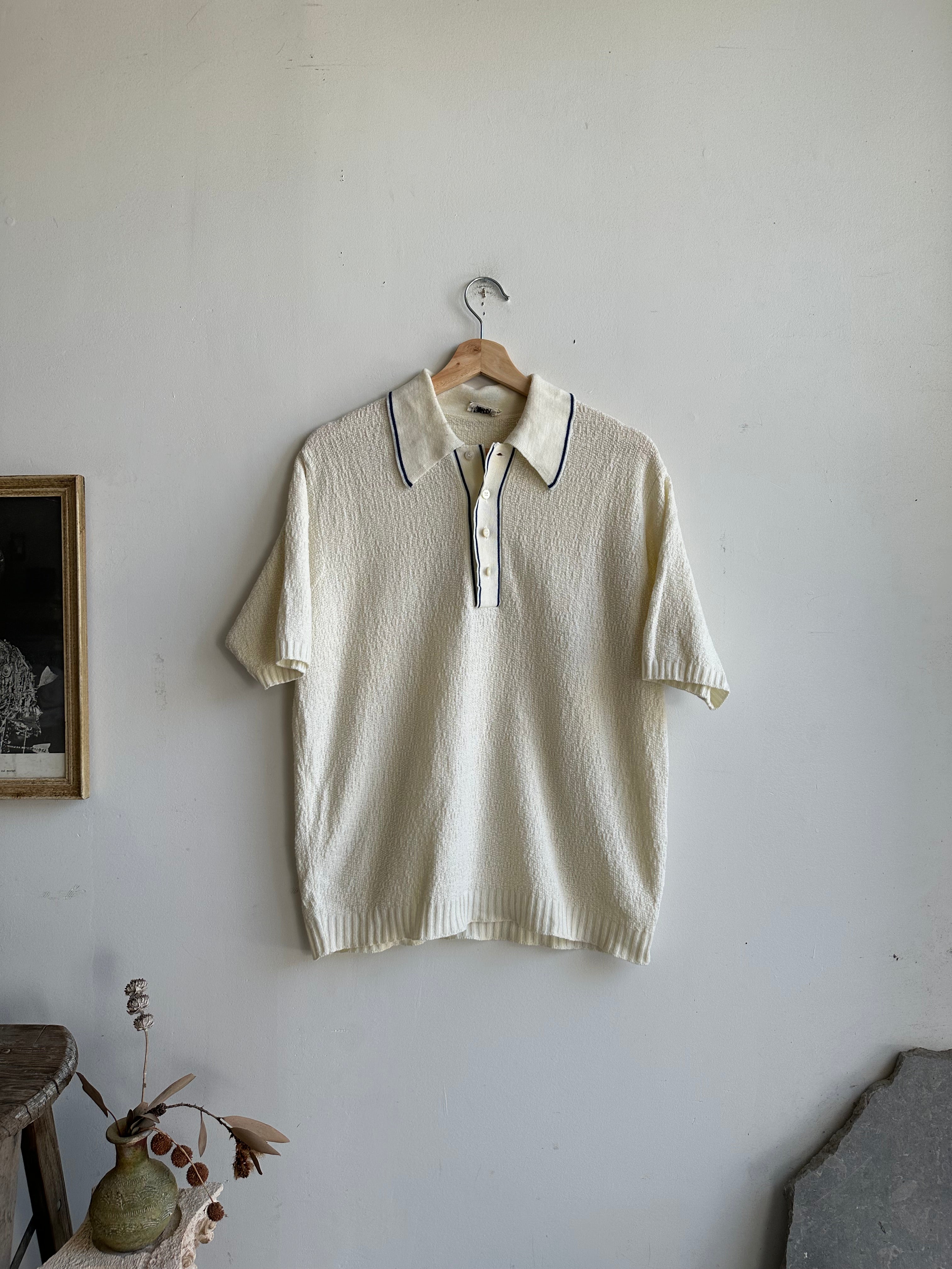 1950s Terry Polo Sweatshirt (M)