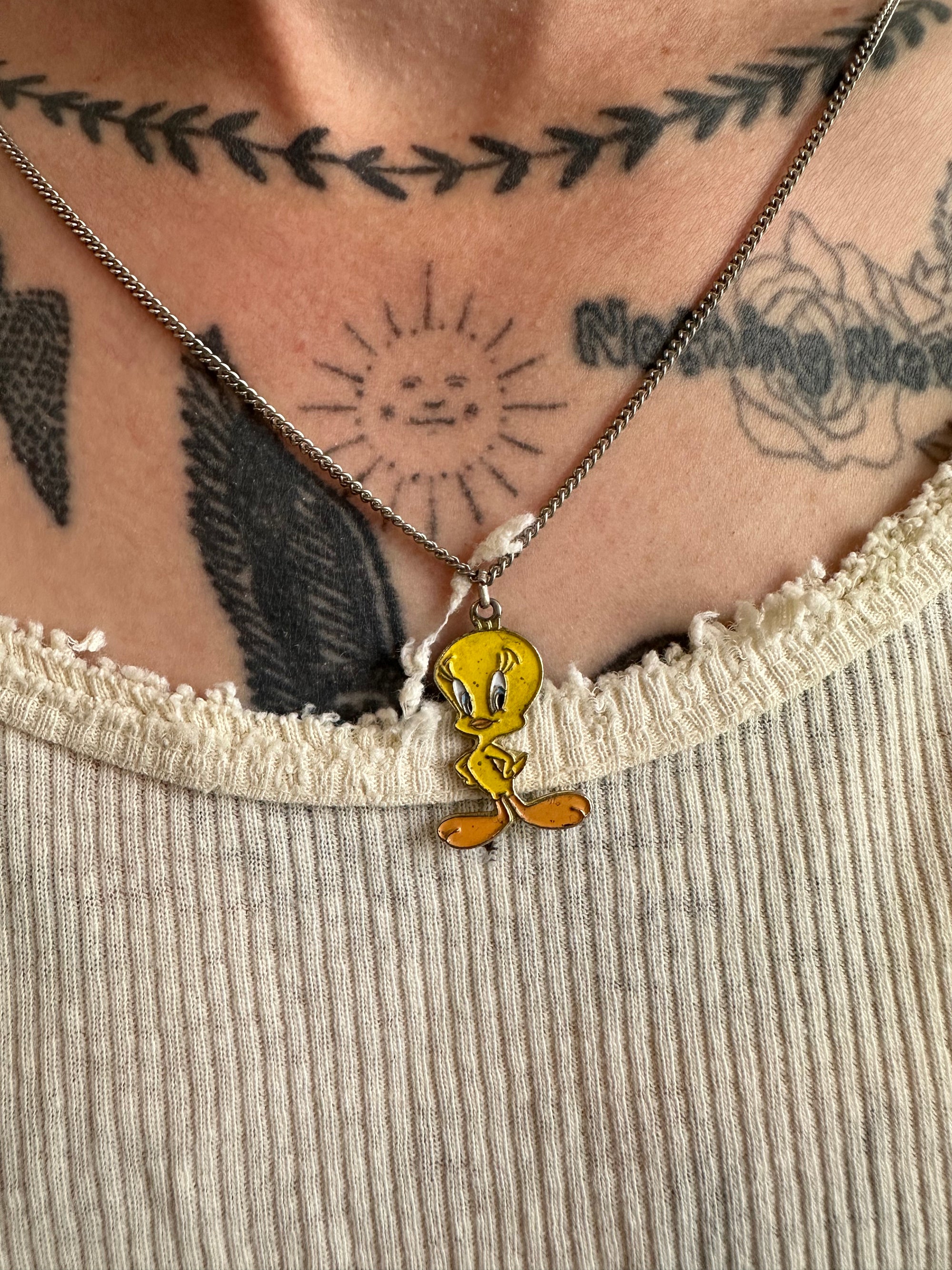 Vintage Tweety Bird Necklace