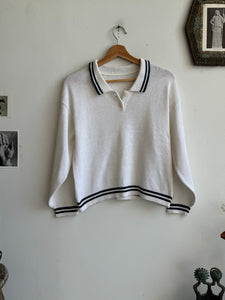 1980s Knit Tennis Sweater (M)