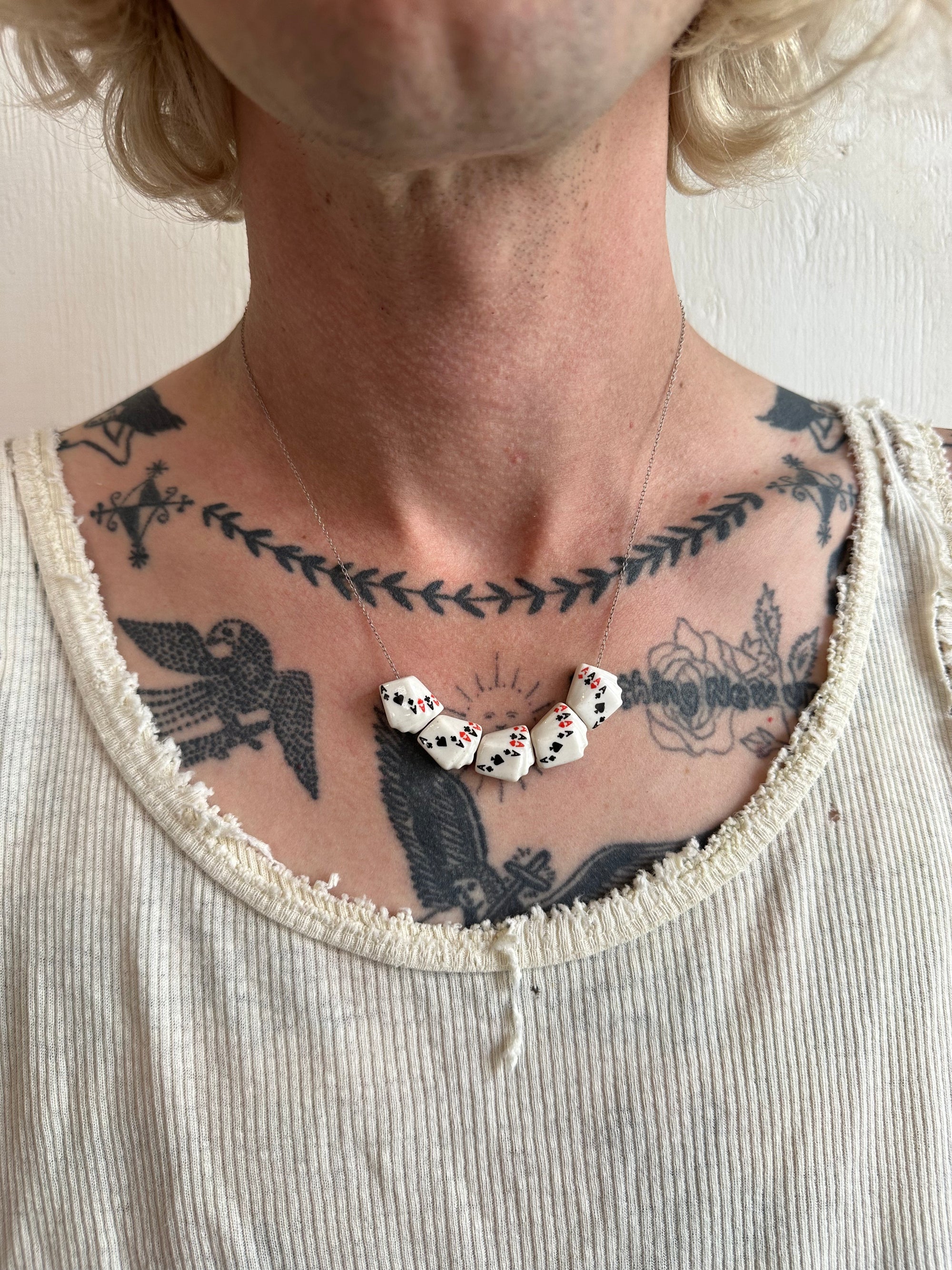 Vintage Playing Cards Necklace