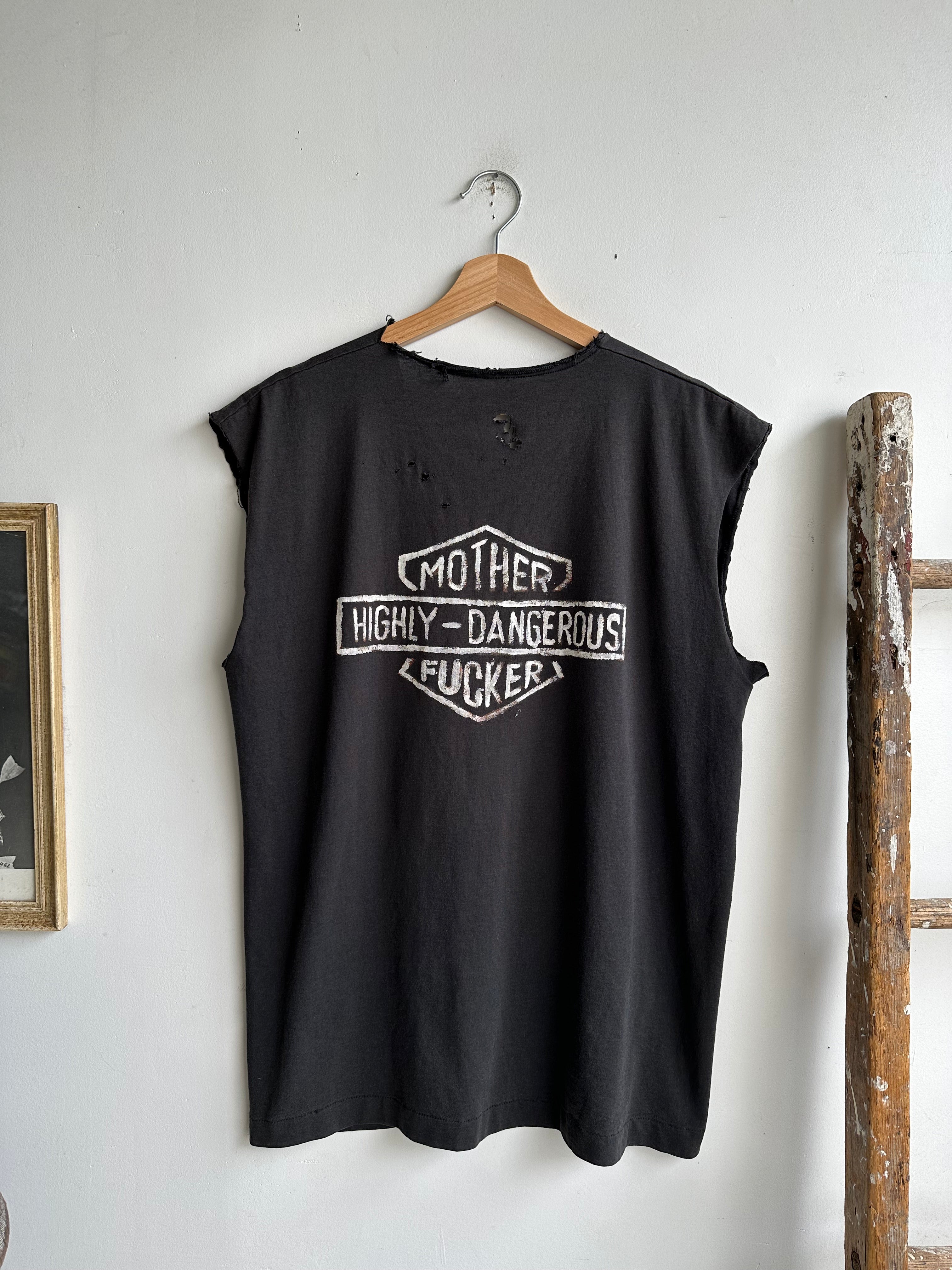1980s Highly Dangerous Mother Fucker Muscle Tee (L/XL)
