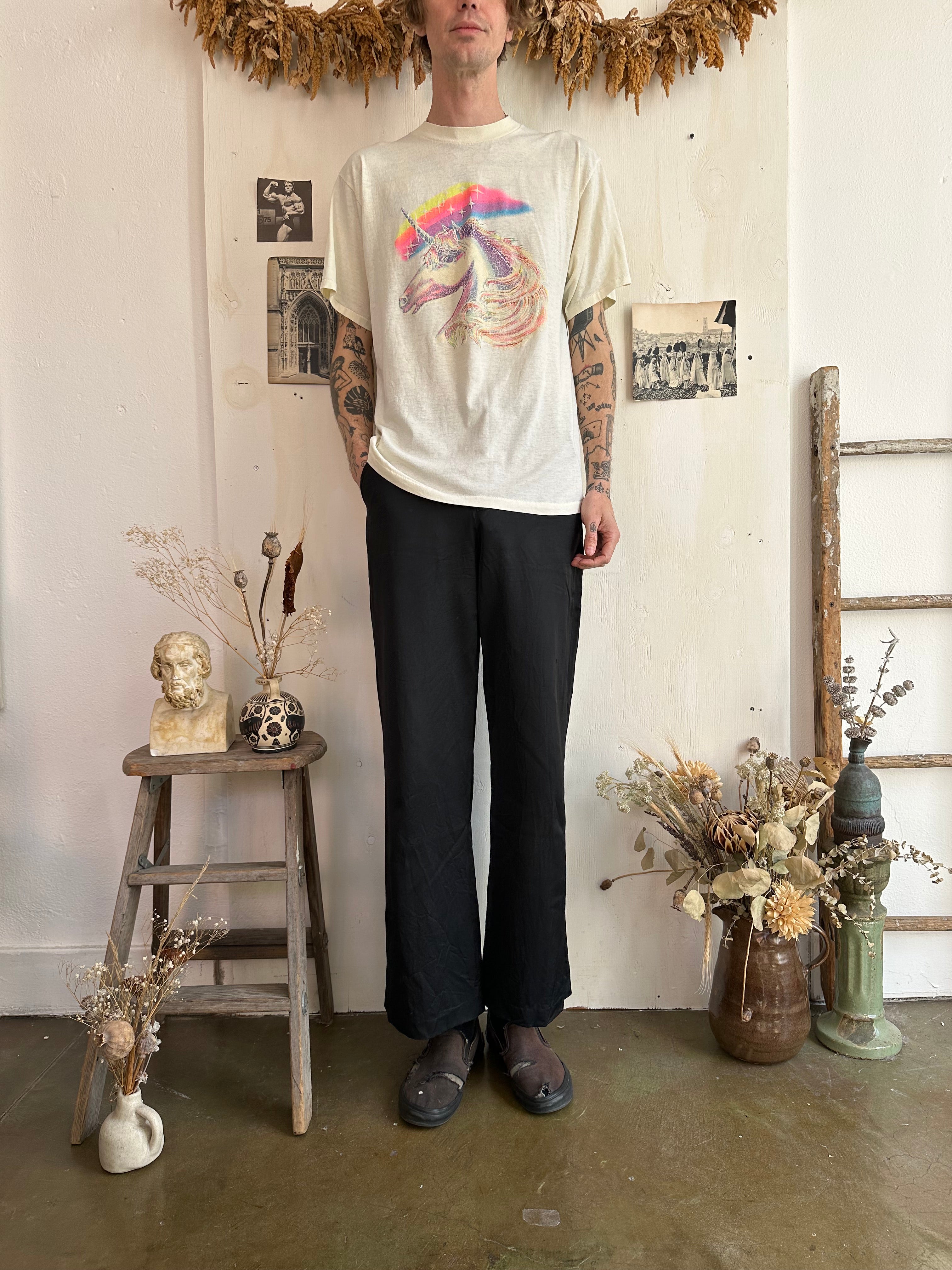 1980s Faded Unicorn T-Shirt (Boxy XL)