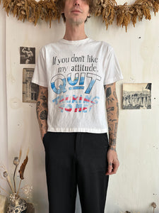 1980s Well-Worn Attitude T-Shirt (Boxy M)