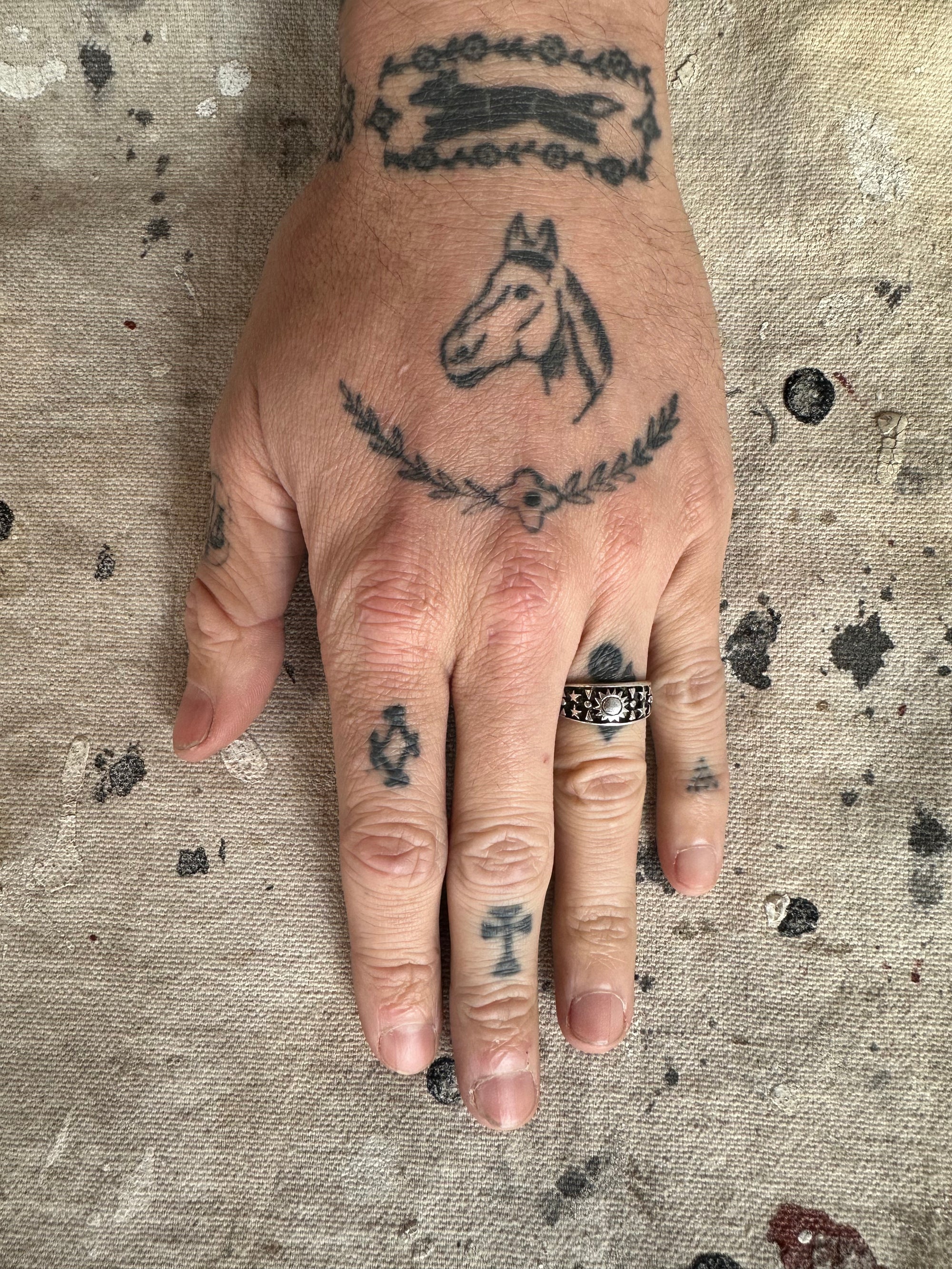 Vintage Sterling Sun Sigil Ring