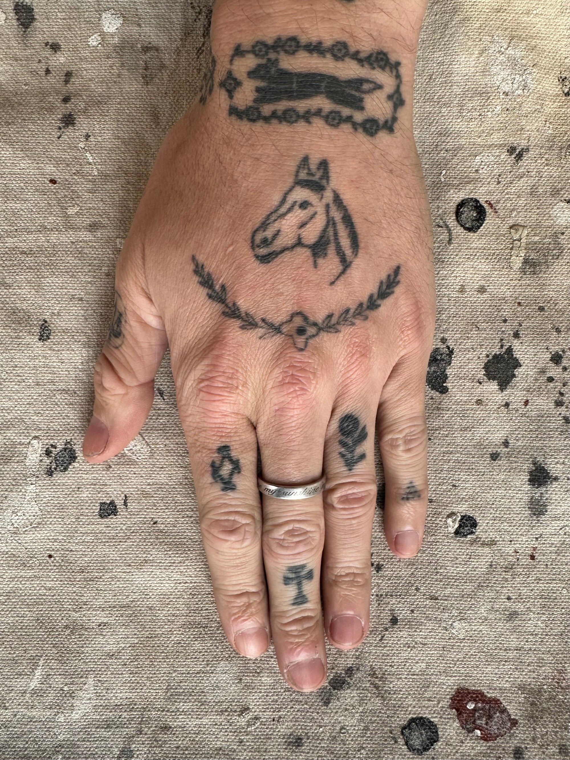 Vintage Sterling “You Are My Sunshine” Ring