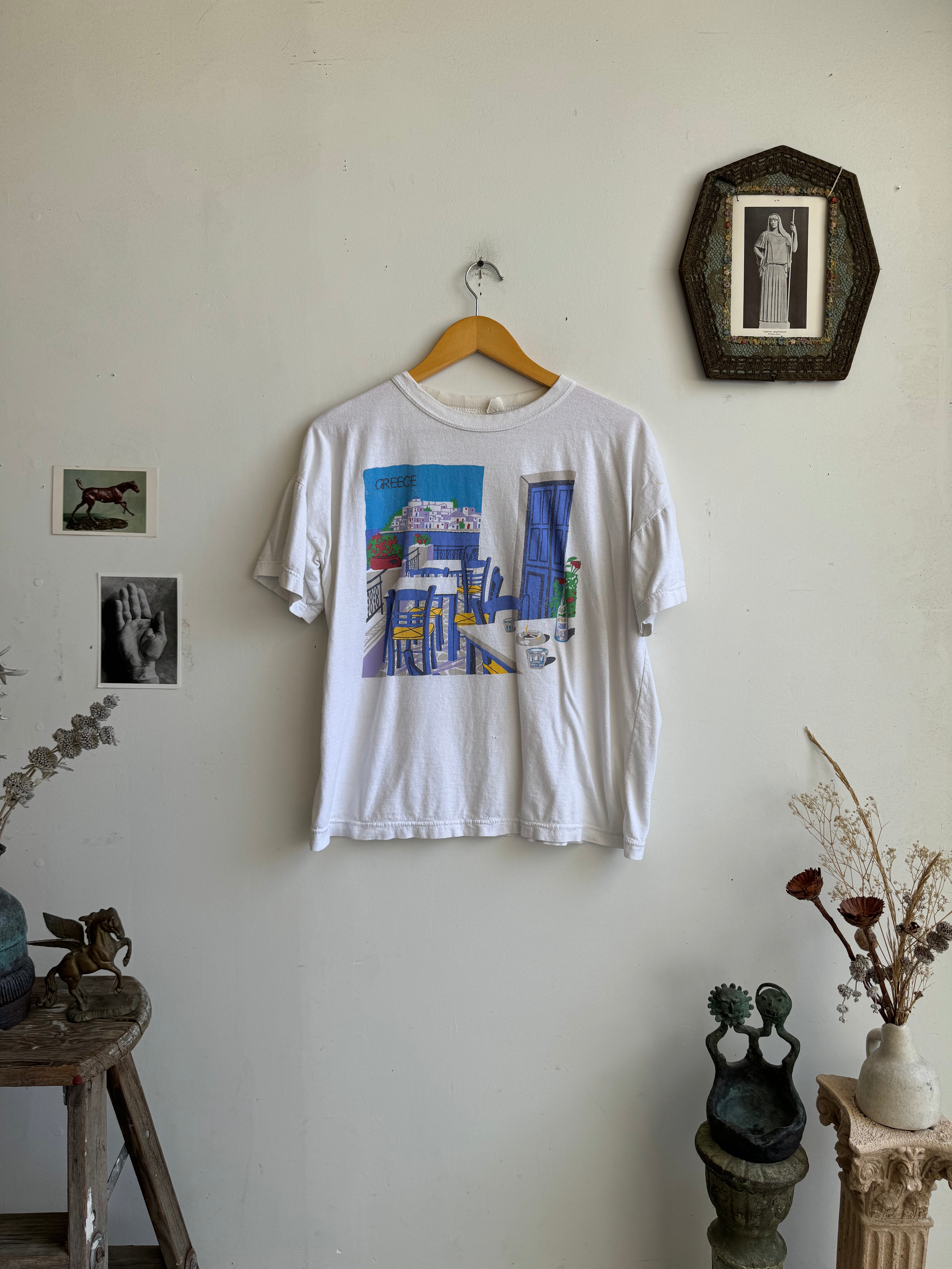 1980s Faded Greece T-Shirt (Boxy S/M)