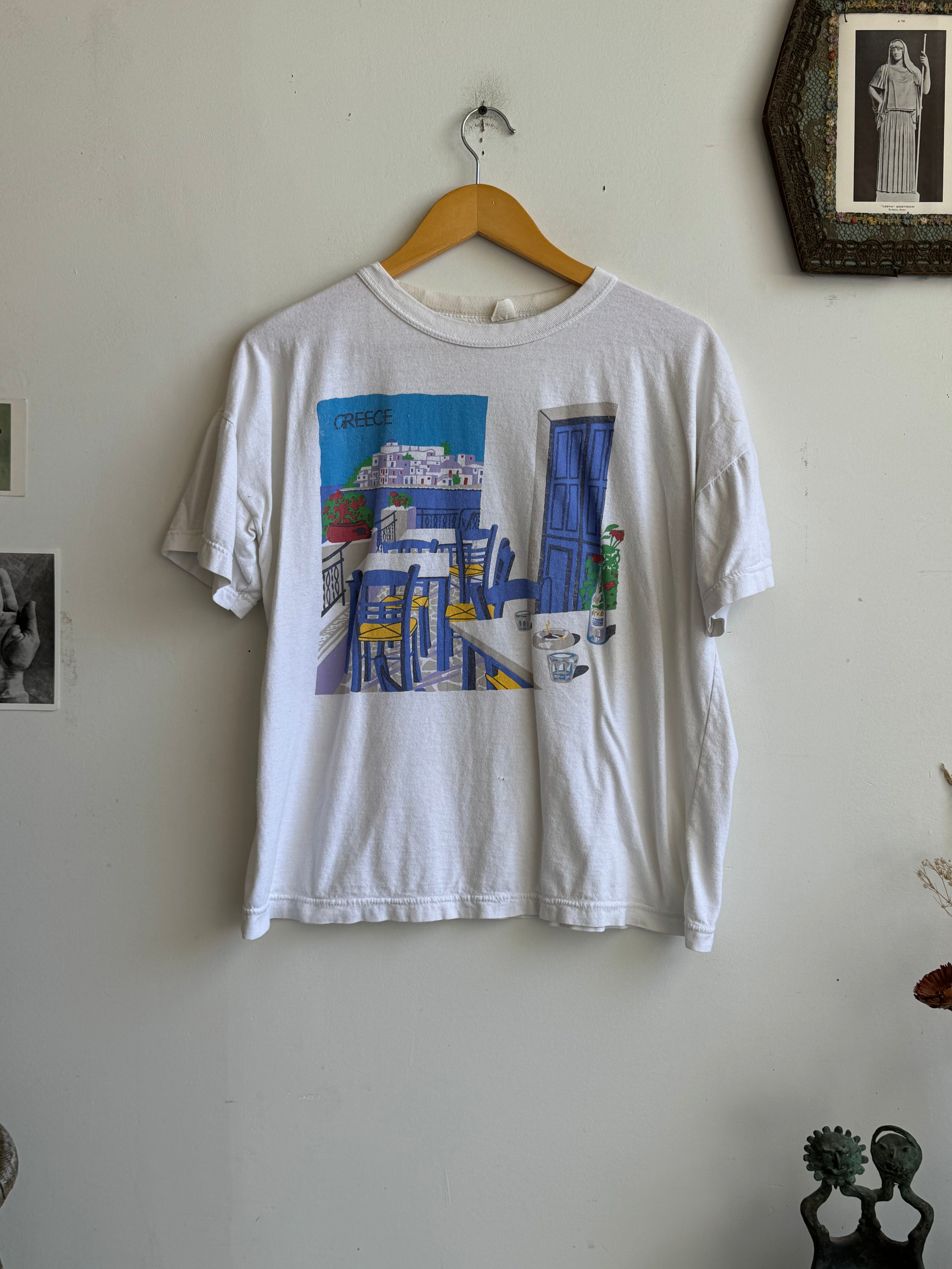 1980s Faded Greece T-Shirt (Boxy S/M)