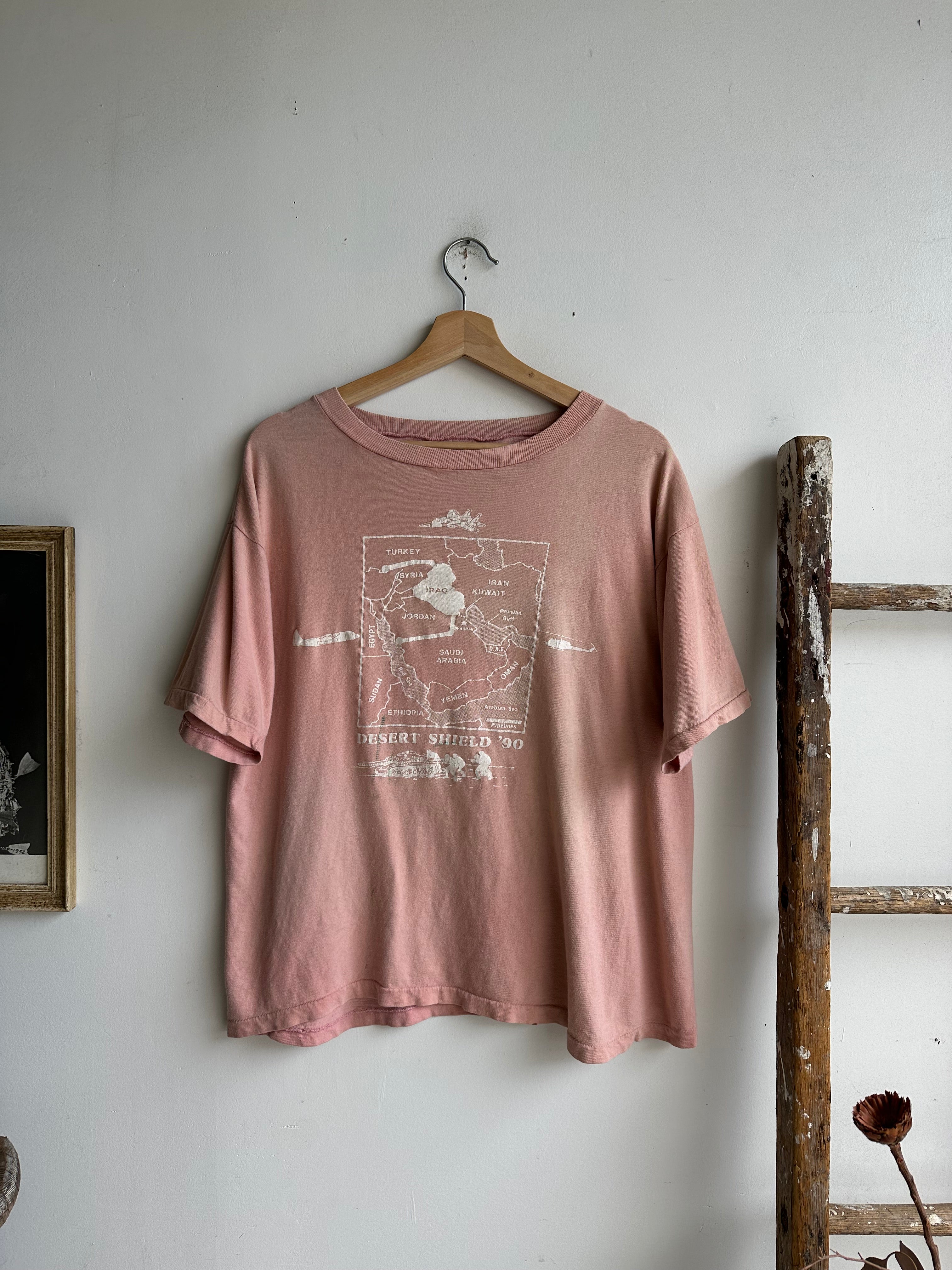 1990 Faded Desert Shield T-Shirt (L/XL)