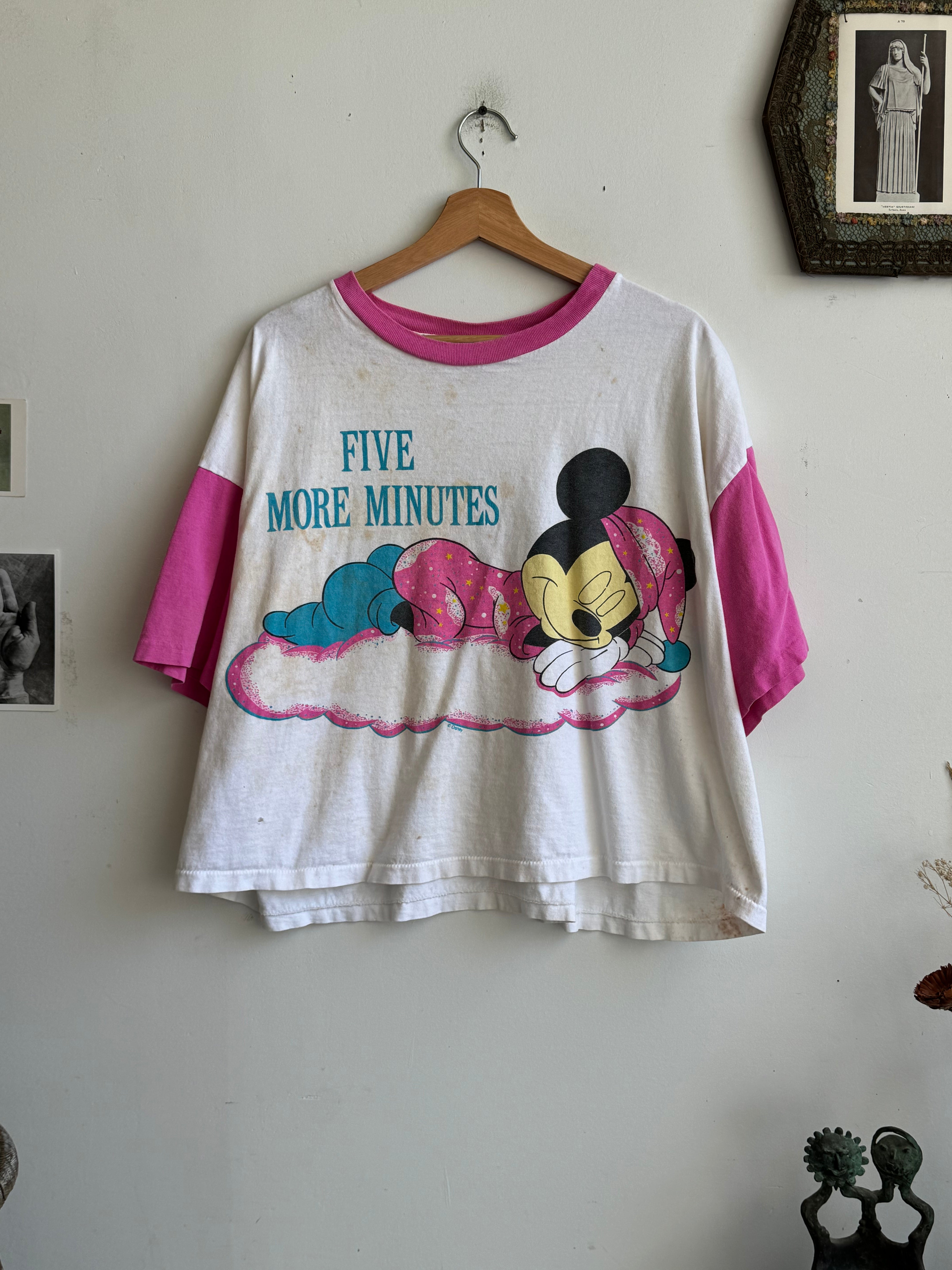 1980s Five More Minutes T-Shirt (Cropped M/L)